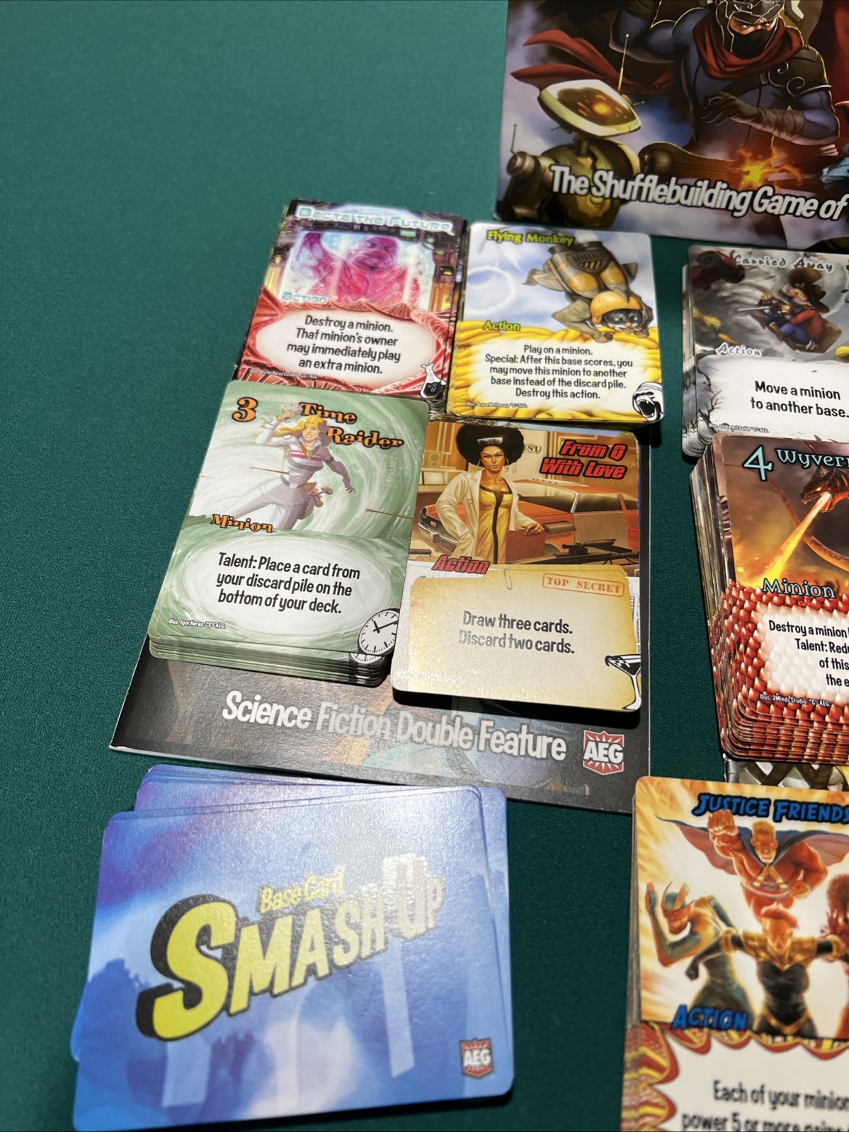 Smash up + Double Feature And It’s Your Fault Expansions Please Read