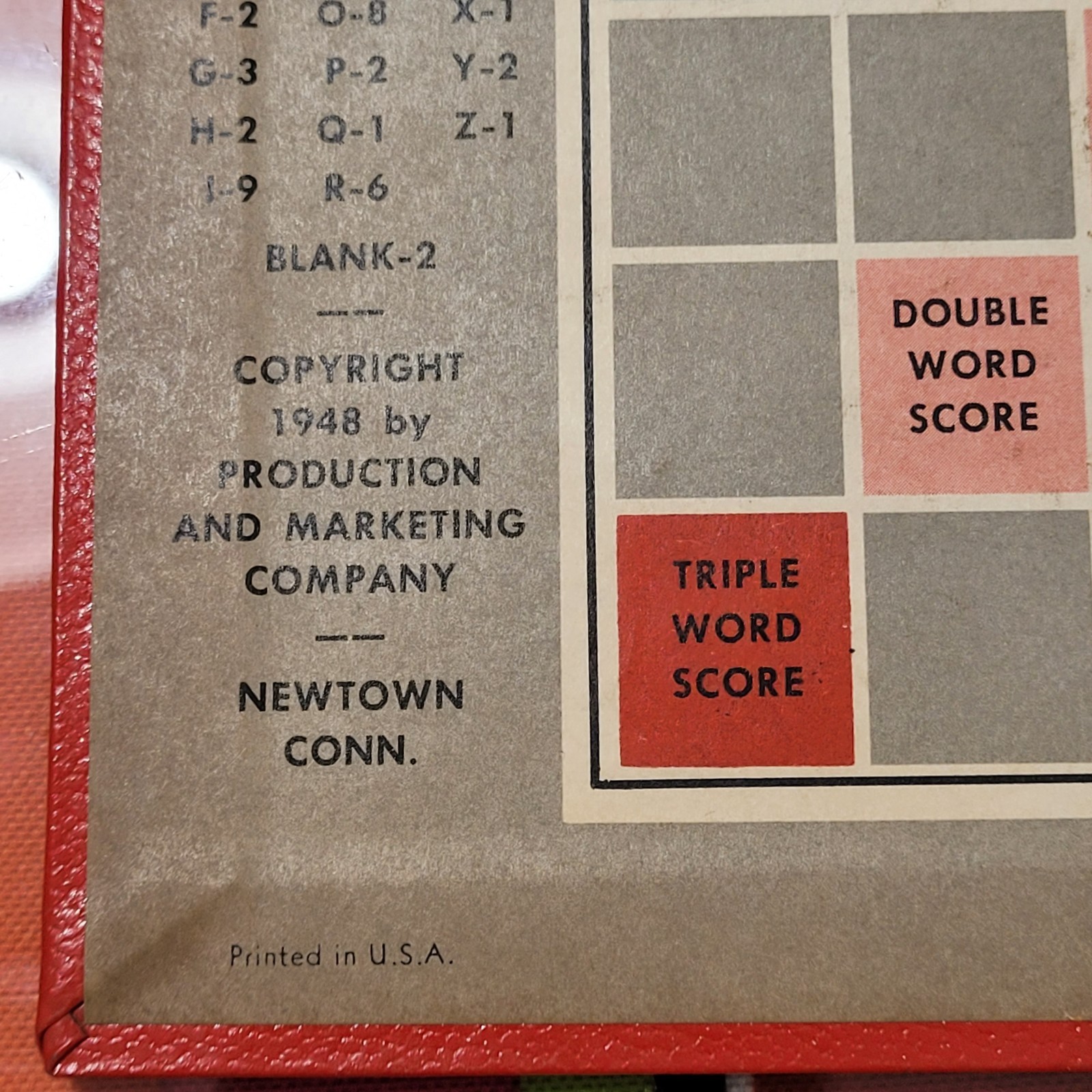 First Deluxe Scrabble 1953. Originally Produced for Macys By James Brunot RARE!!