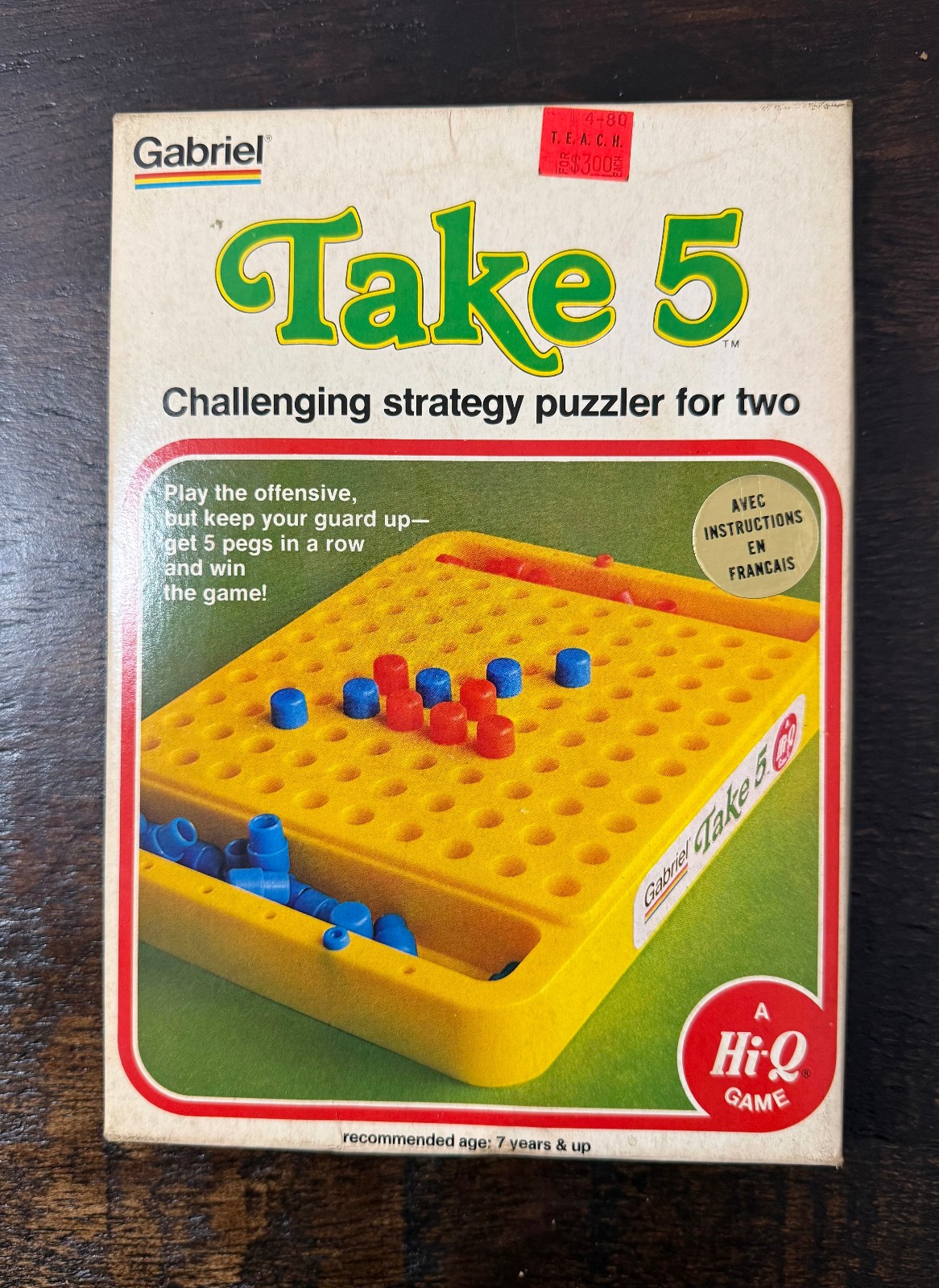 Vintage Take 5 By Gabriel Strategy Board Game 1977