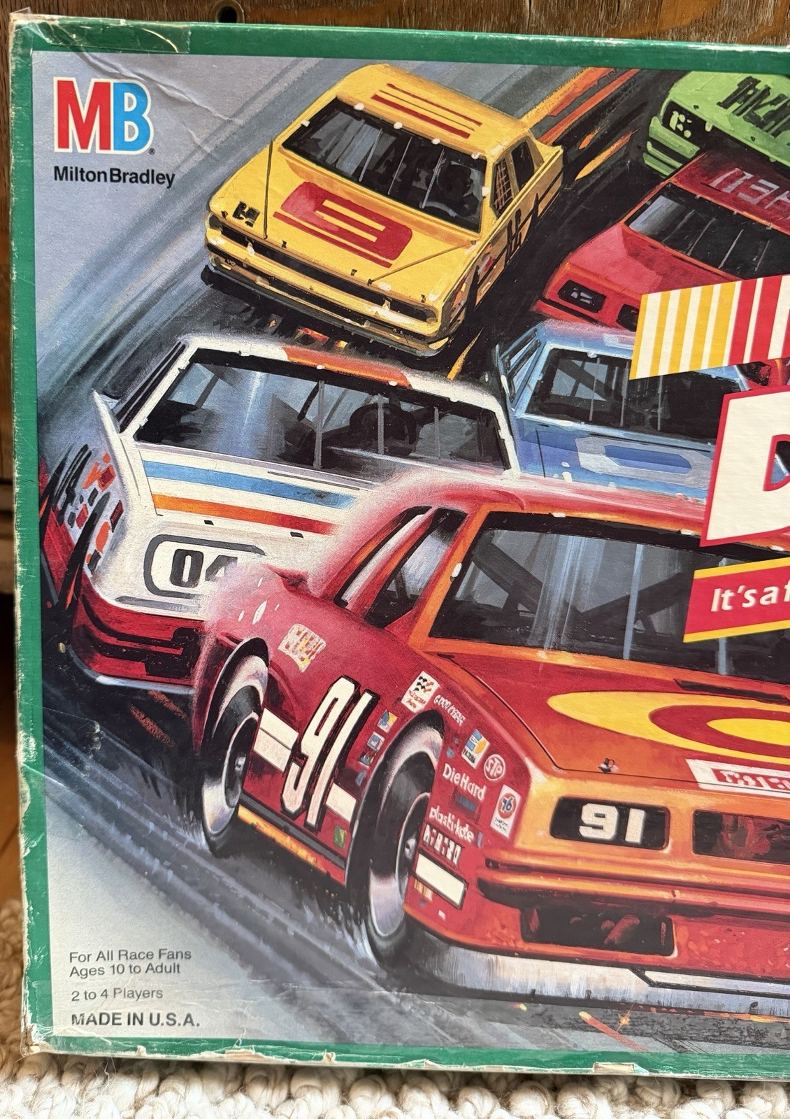 Vintage 1990 Milton Bradley Daytona 500 NASCAR Racing Board Game COMPLETE