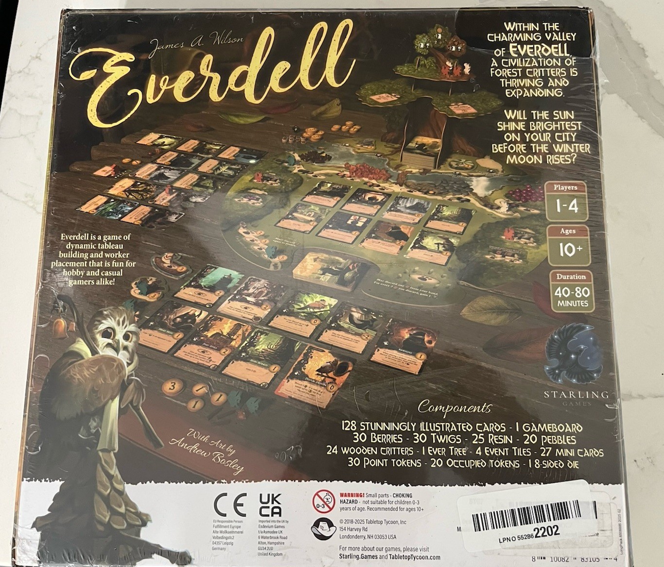Everdell Board Game by Starling Games, Base Game, Sealed.