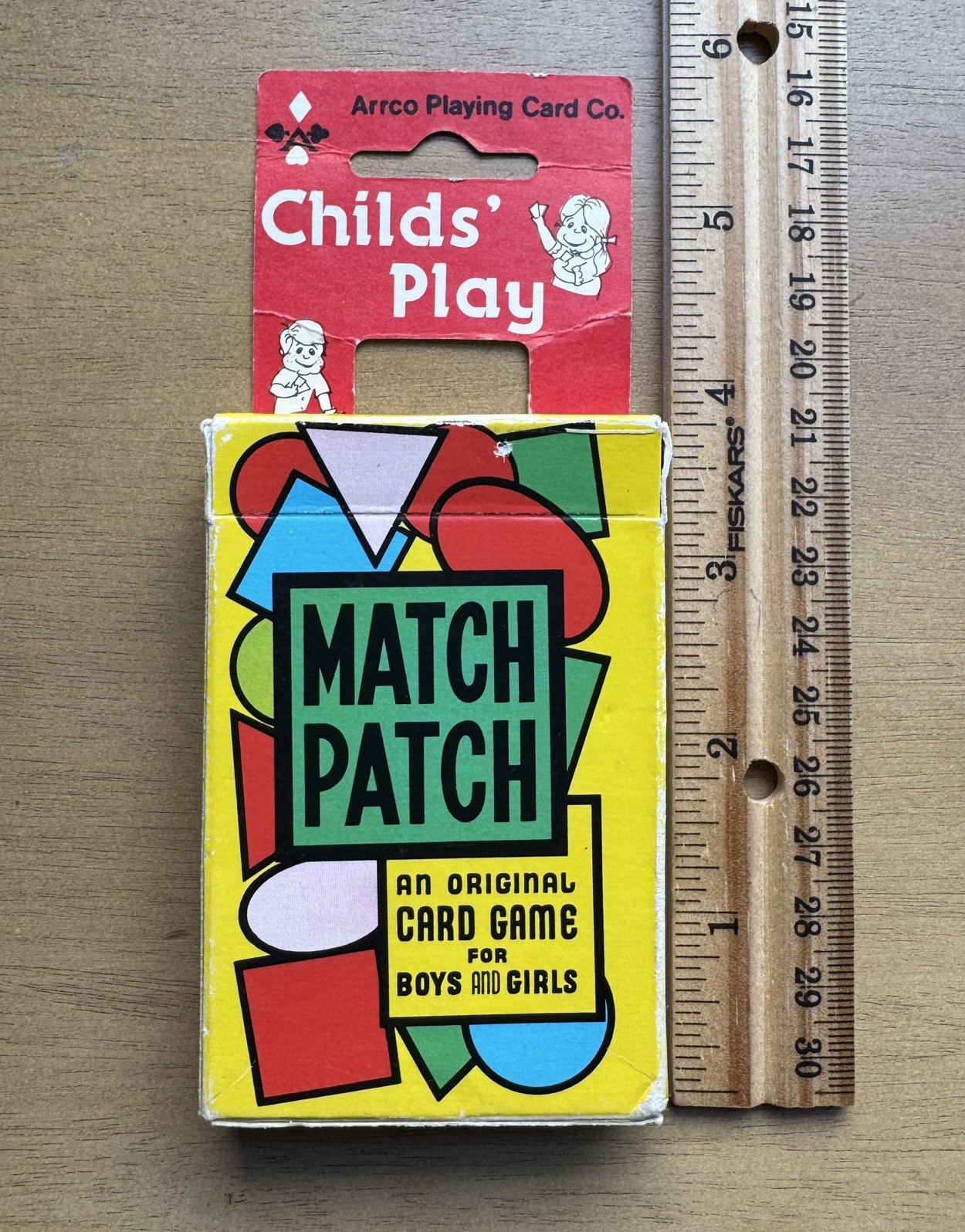 Vintage 1950s Arrco Playing Card Co. Match Patch Card Game *Missing Square Card