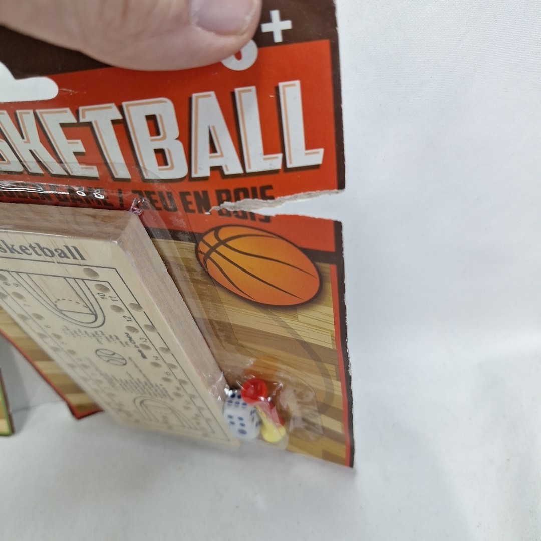 3 New Wooden Travel Games Football – Golf – Basketball 2 Players Wooden Peg Dice