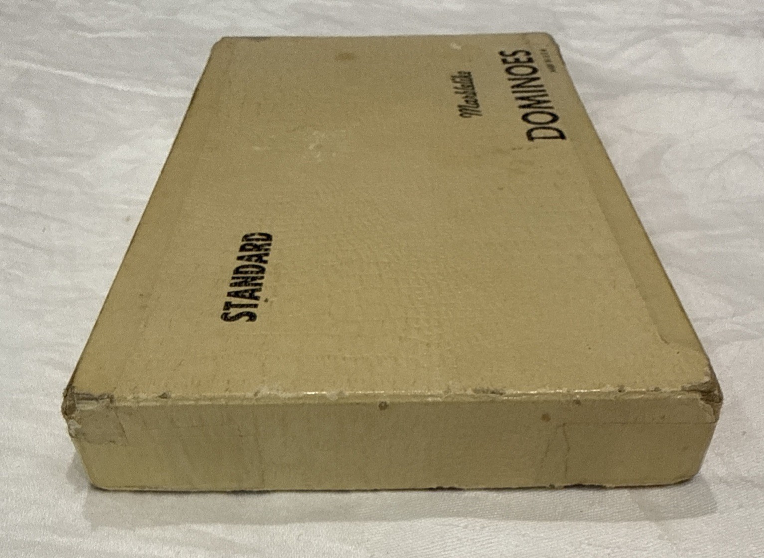 Vintage Puremco No. 616 Marblelike Standard Dominoes ~ Butterscotch * Free S/H