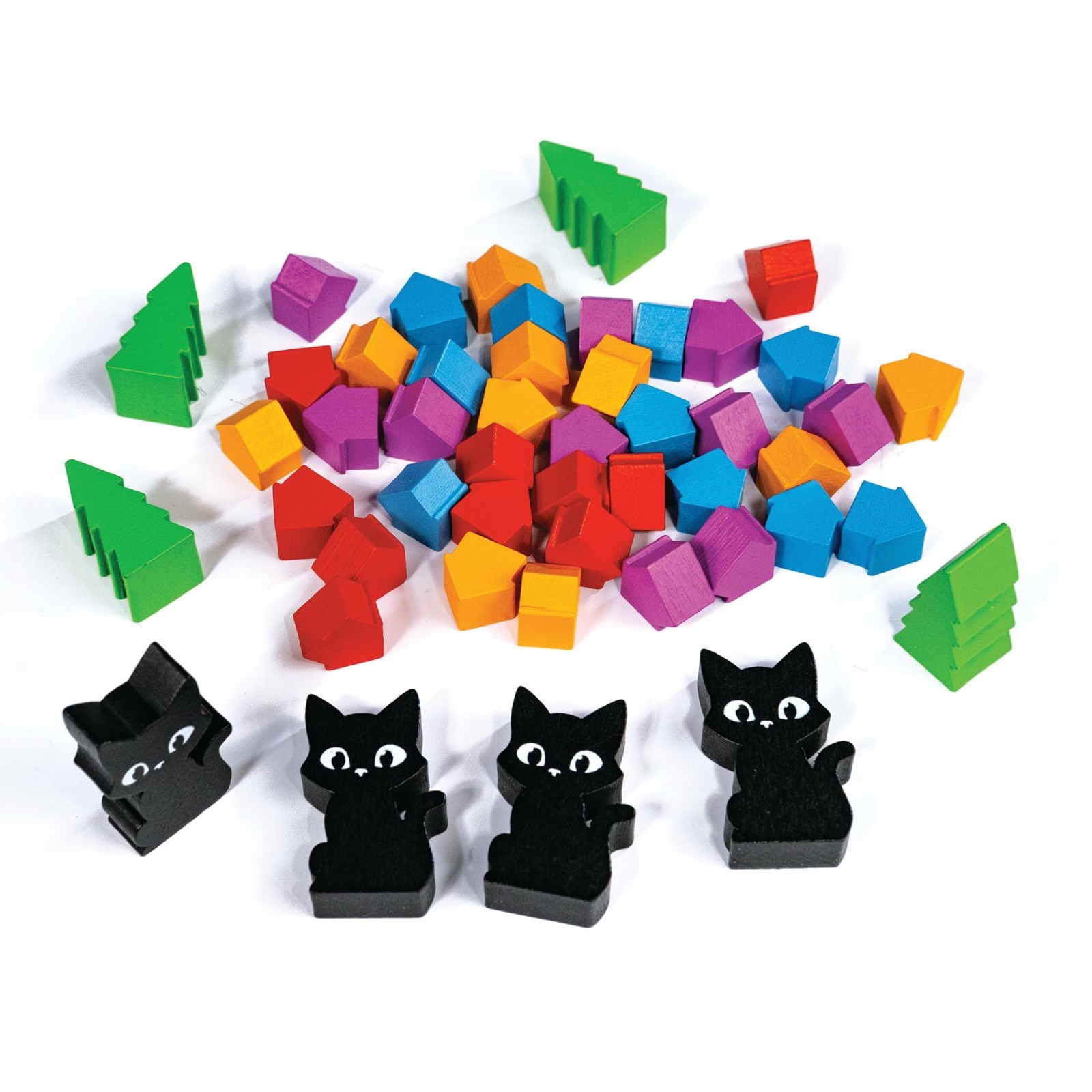 Light Strategy Family Board Game for 2-4 Players, Ages 8+, Fun Cat Theme