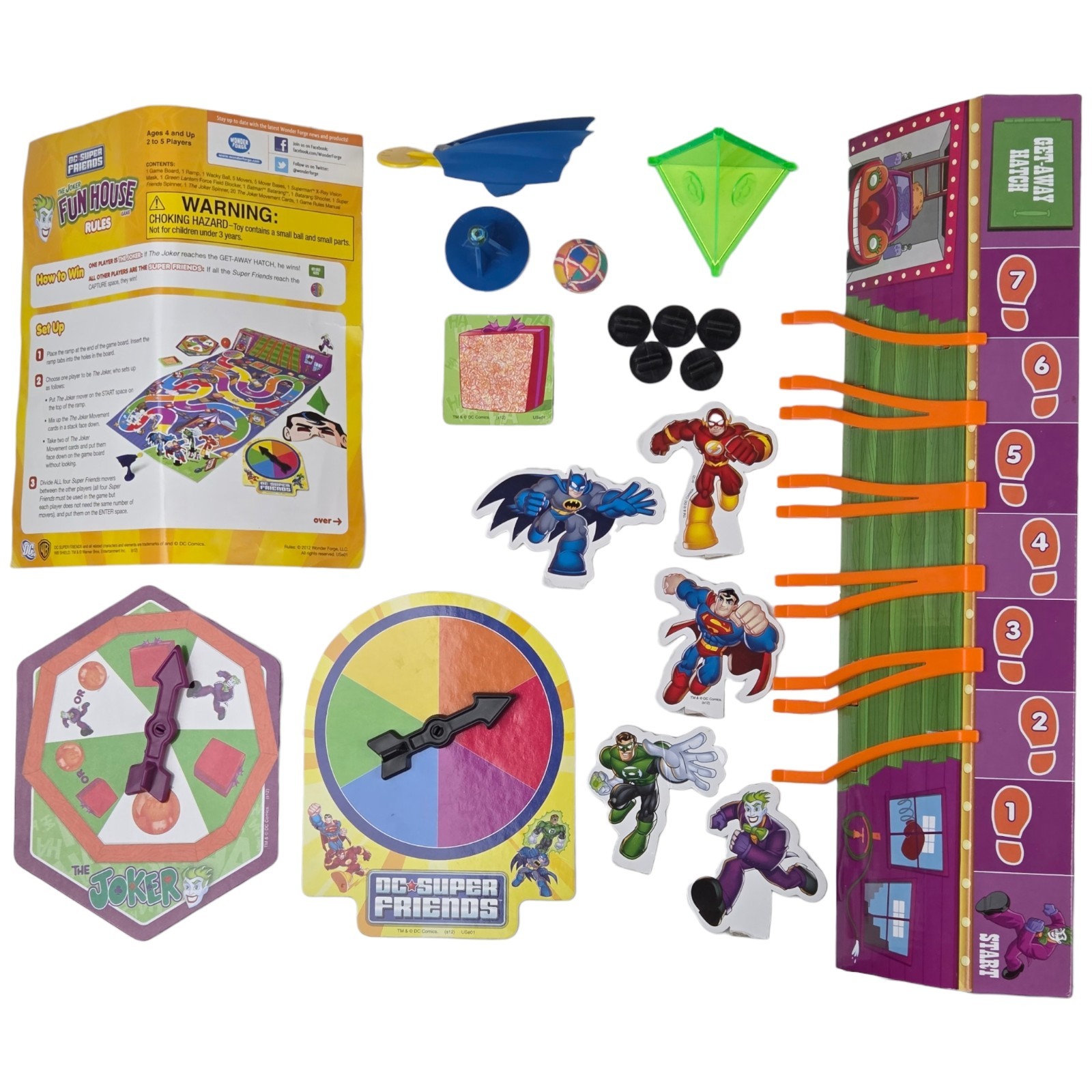 DC Super Friends The Joker Fun House Game – 2012 READ**