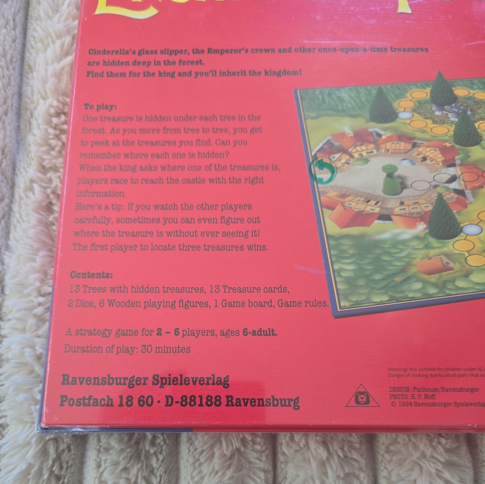 Enchanted Forest Magical Treasure Hunt Board Game 1994**SEALED**NEW**