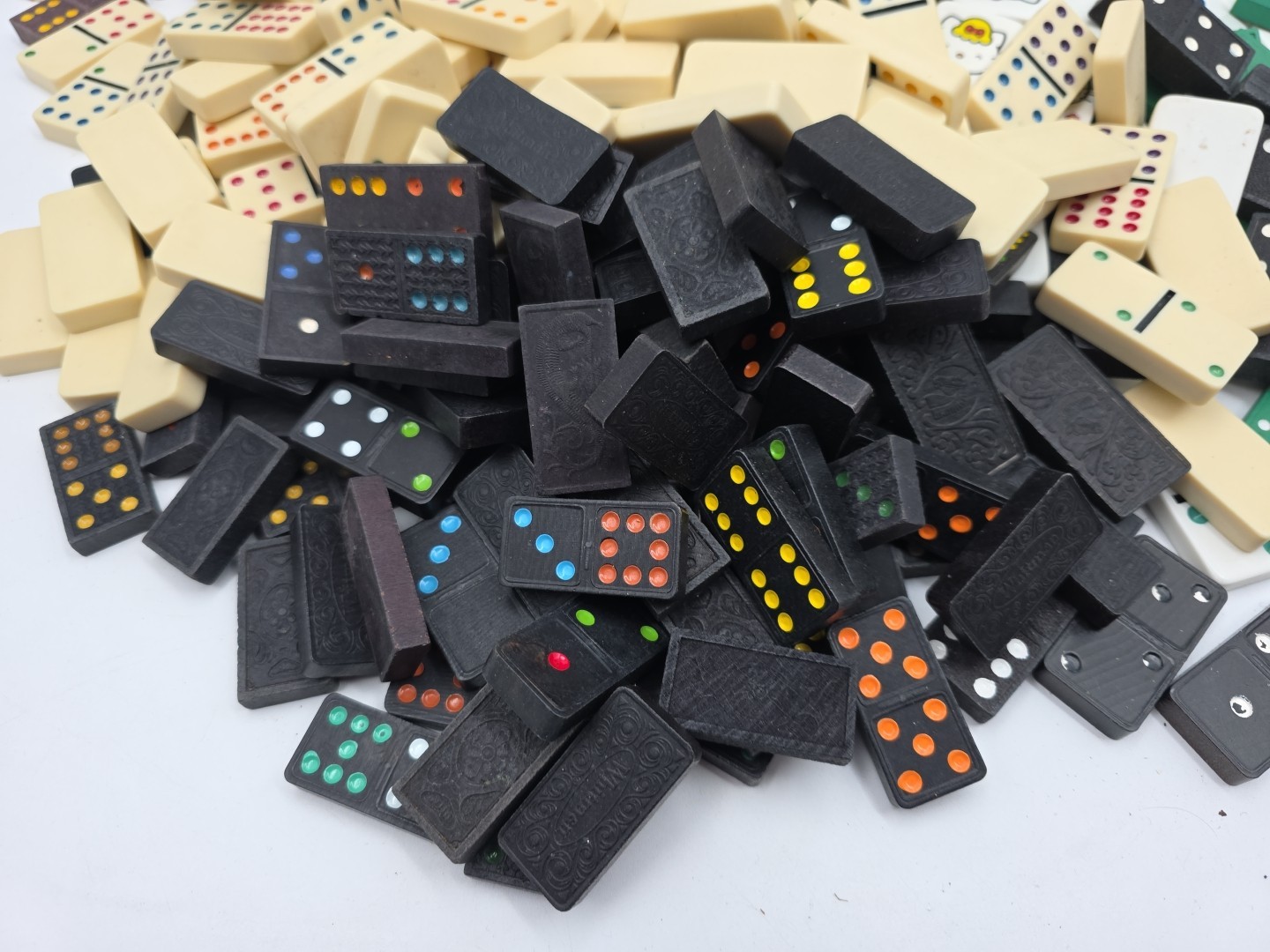 12 LB Domino Lot: Bulk Mixed Dominos Huge Wholesale Game Tile Collection #1