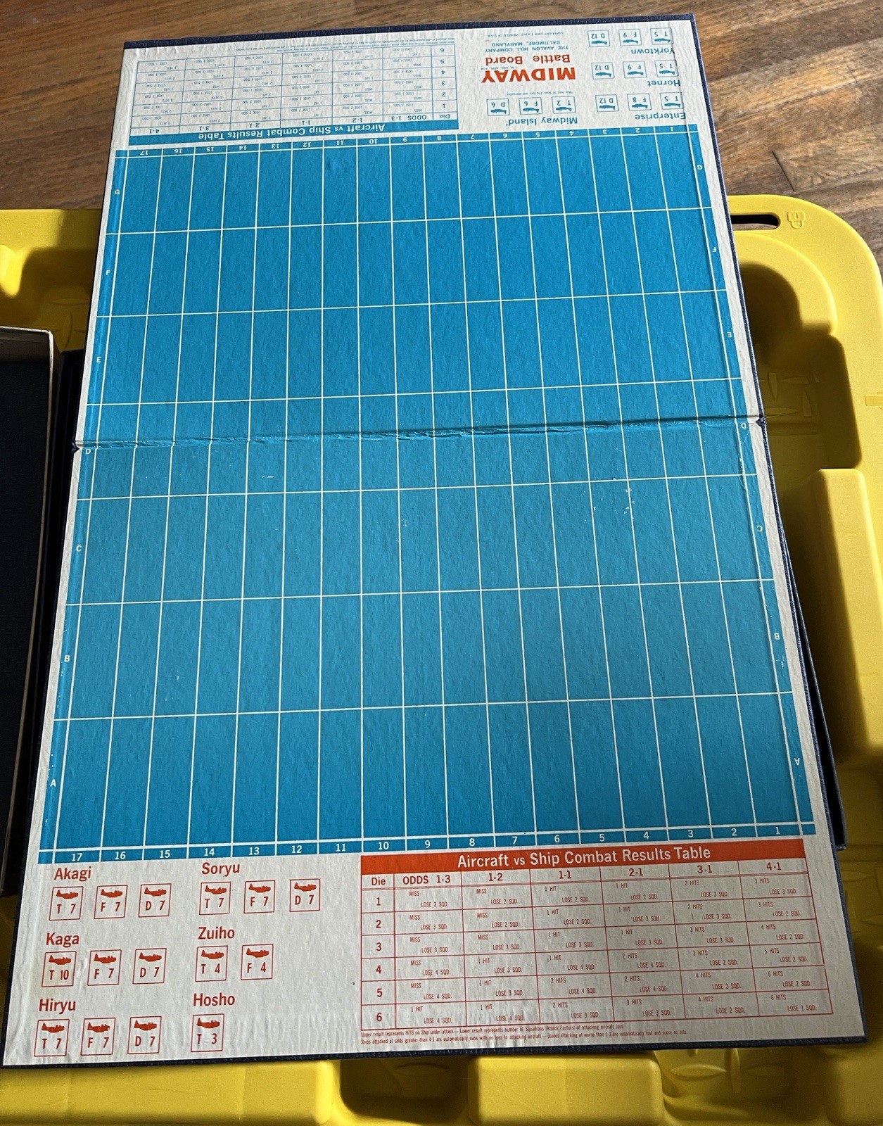 Midway Naval-Air Battle Game Avalon Hill 12 Years and Up (all punched)