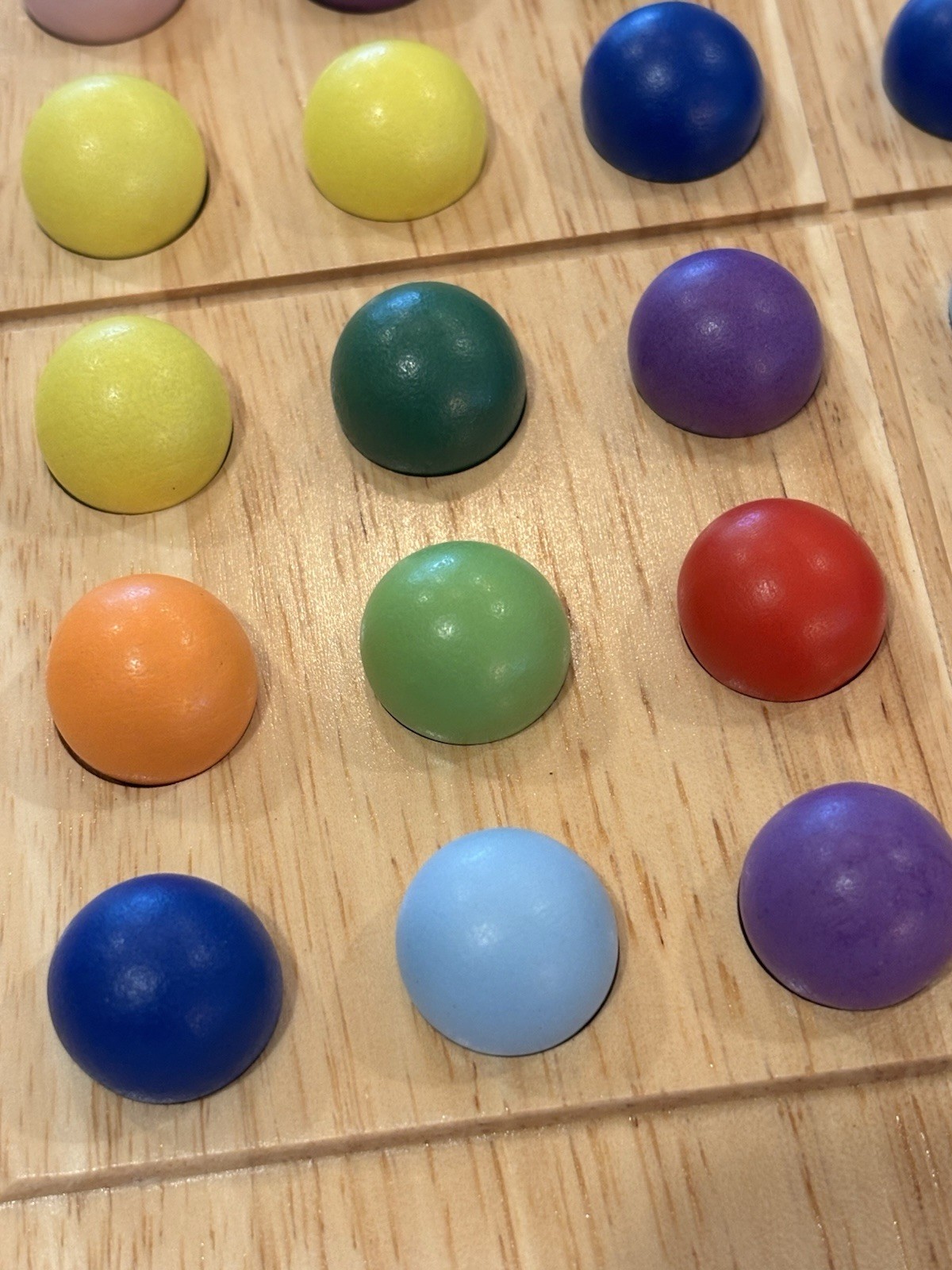 Colorku Sudoku Puzzle Replacement Set of Wooden Balls – 1 Set of all 9 Colors