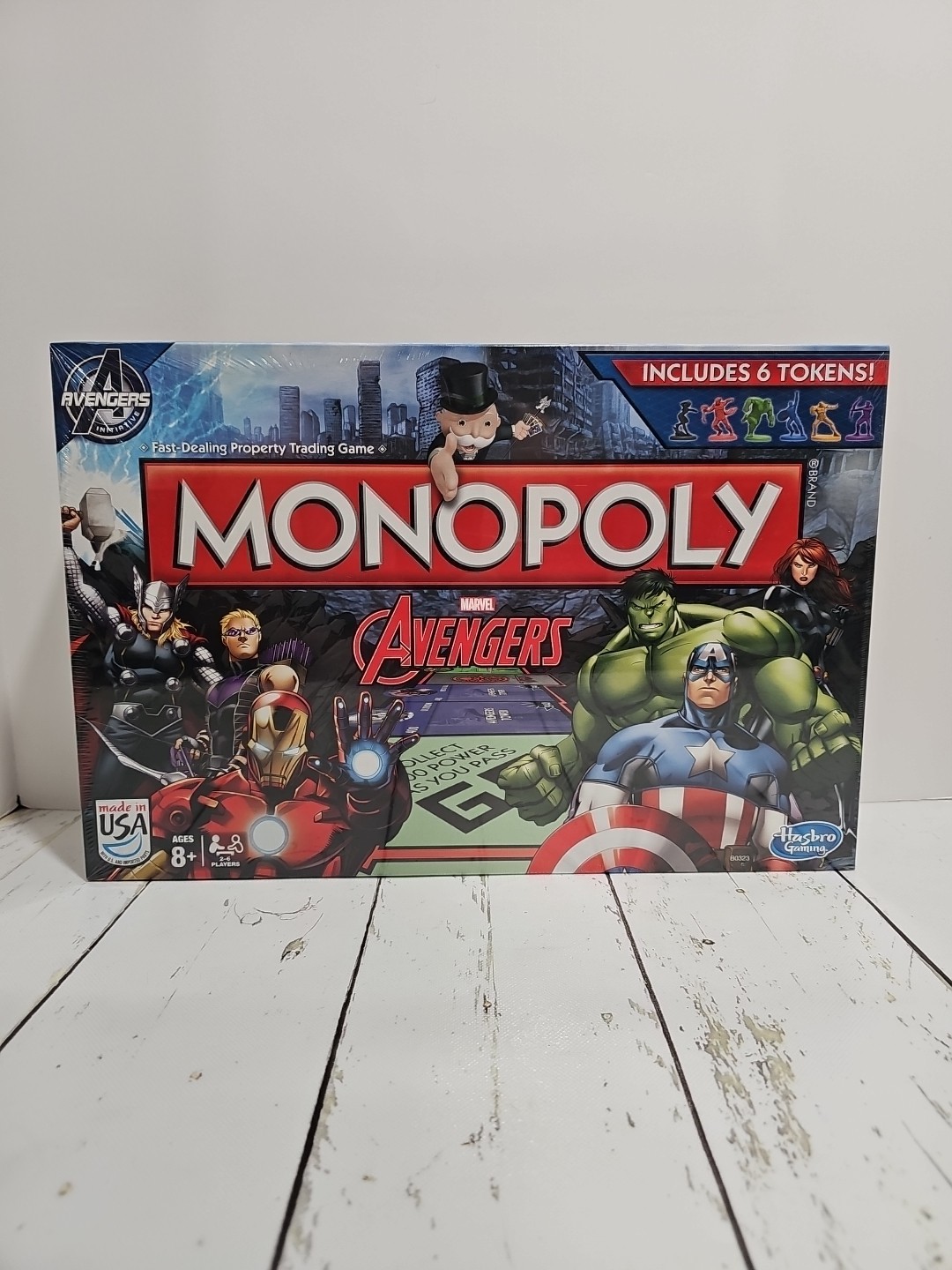 Monopoly Marvel Avengers Edition Board Game Hasbro New Open Box Sealed Parts