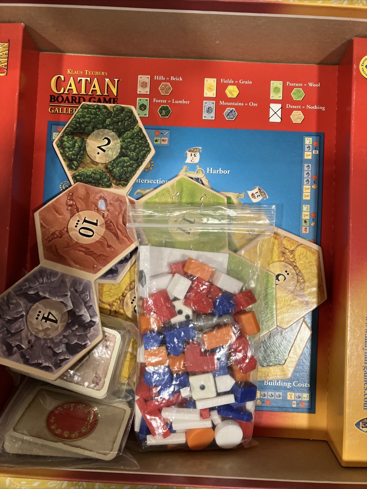 Catan Board Game Gallery Edition 73001 Klaus Teuber Mayfair Games Complete