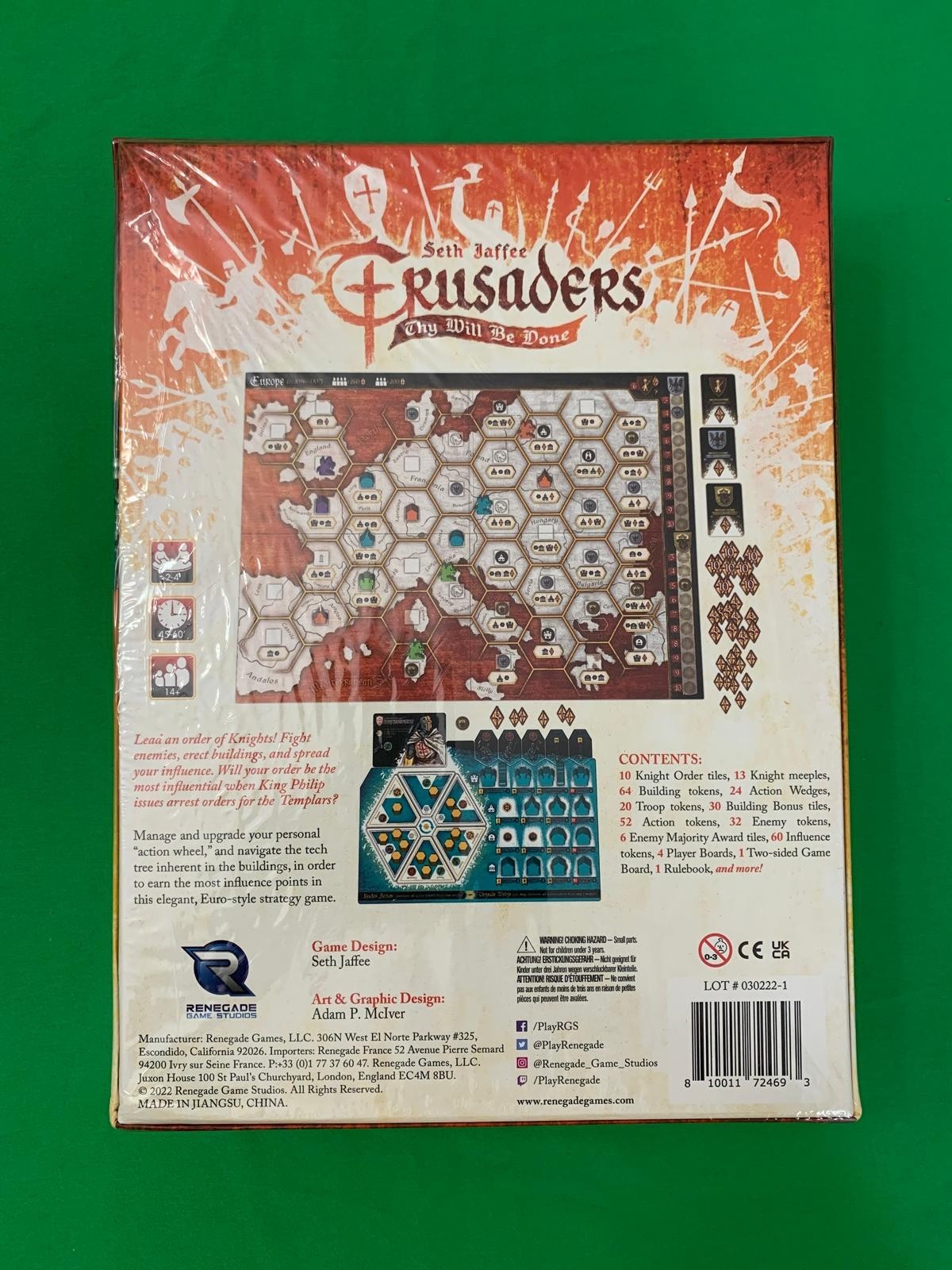 Crusaders: Thy Will Be Done Board Game | Renegade Game Studios