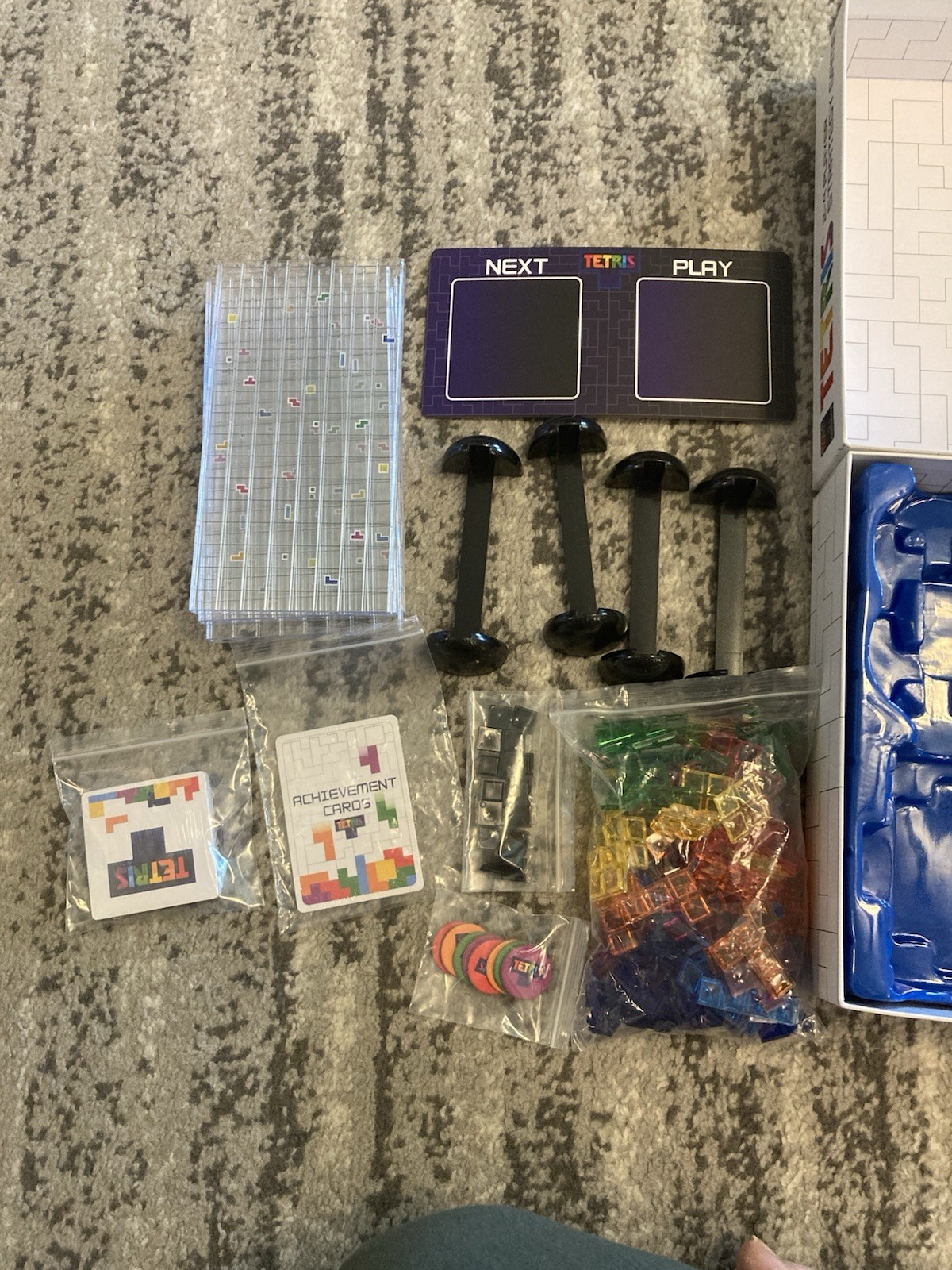 (Choice Of Replacement Parts) Tetris Strategy Game Board game Incomplete