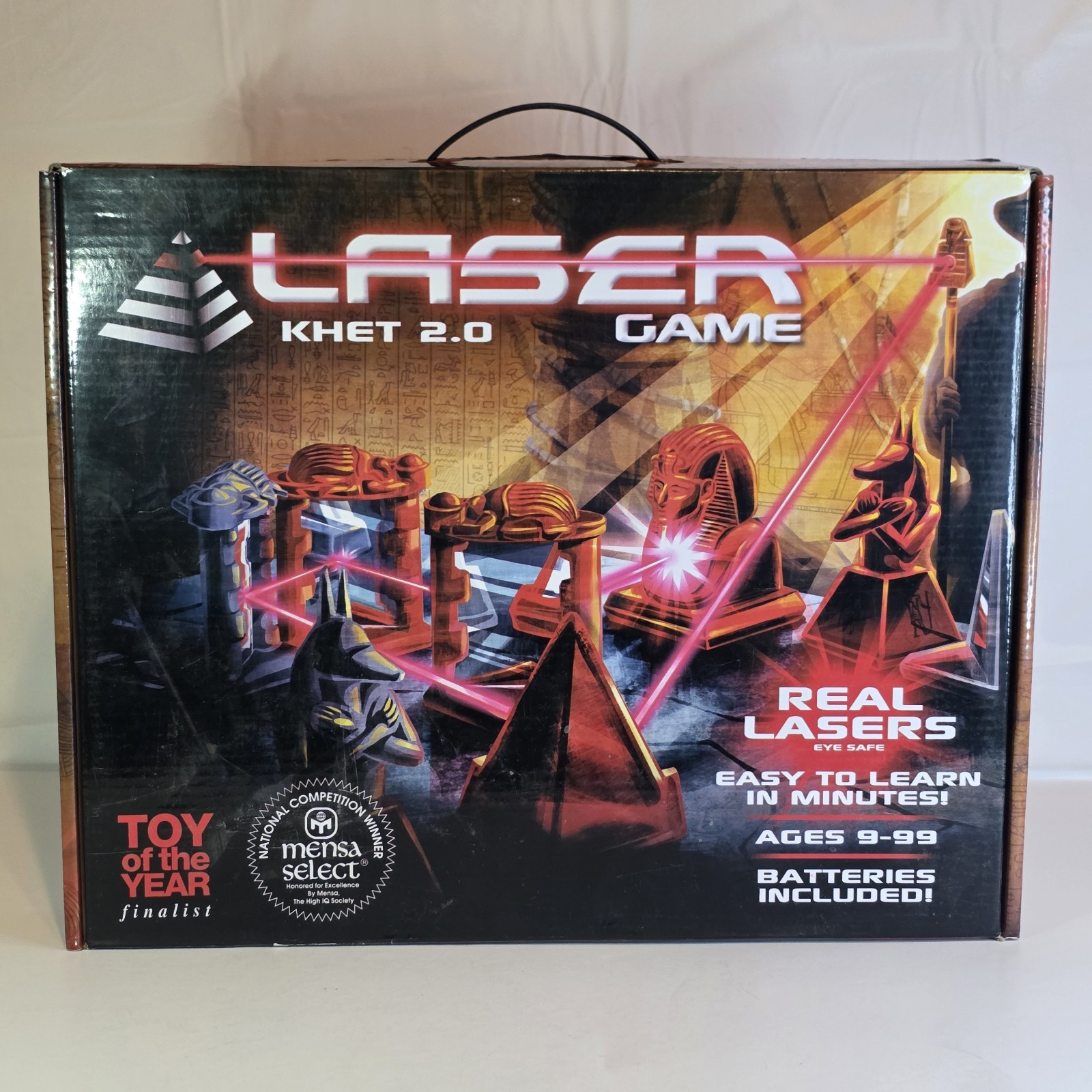 Laser Khet 2.0 Board Game Mensa Select ThinkFun / Complete Tested New Batteries