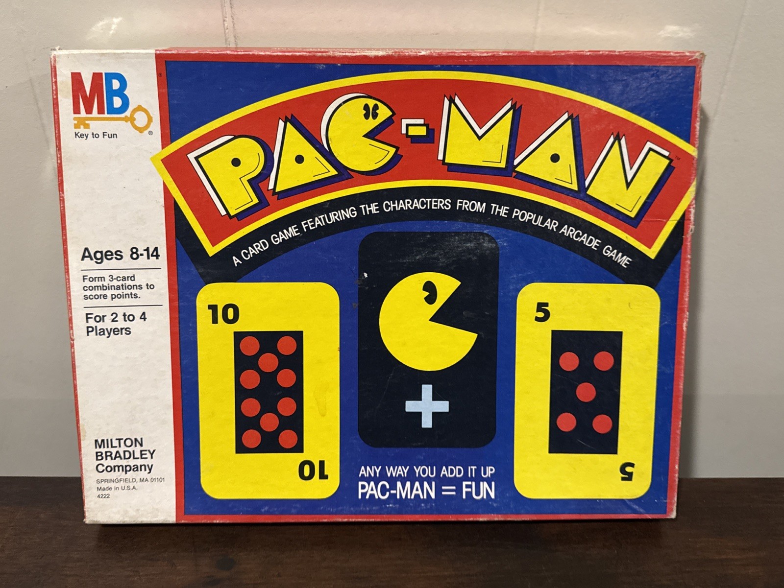 Vintage 1982 Pac-Man Card & Board Game Milton Bradley Complete Arcade Classic