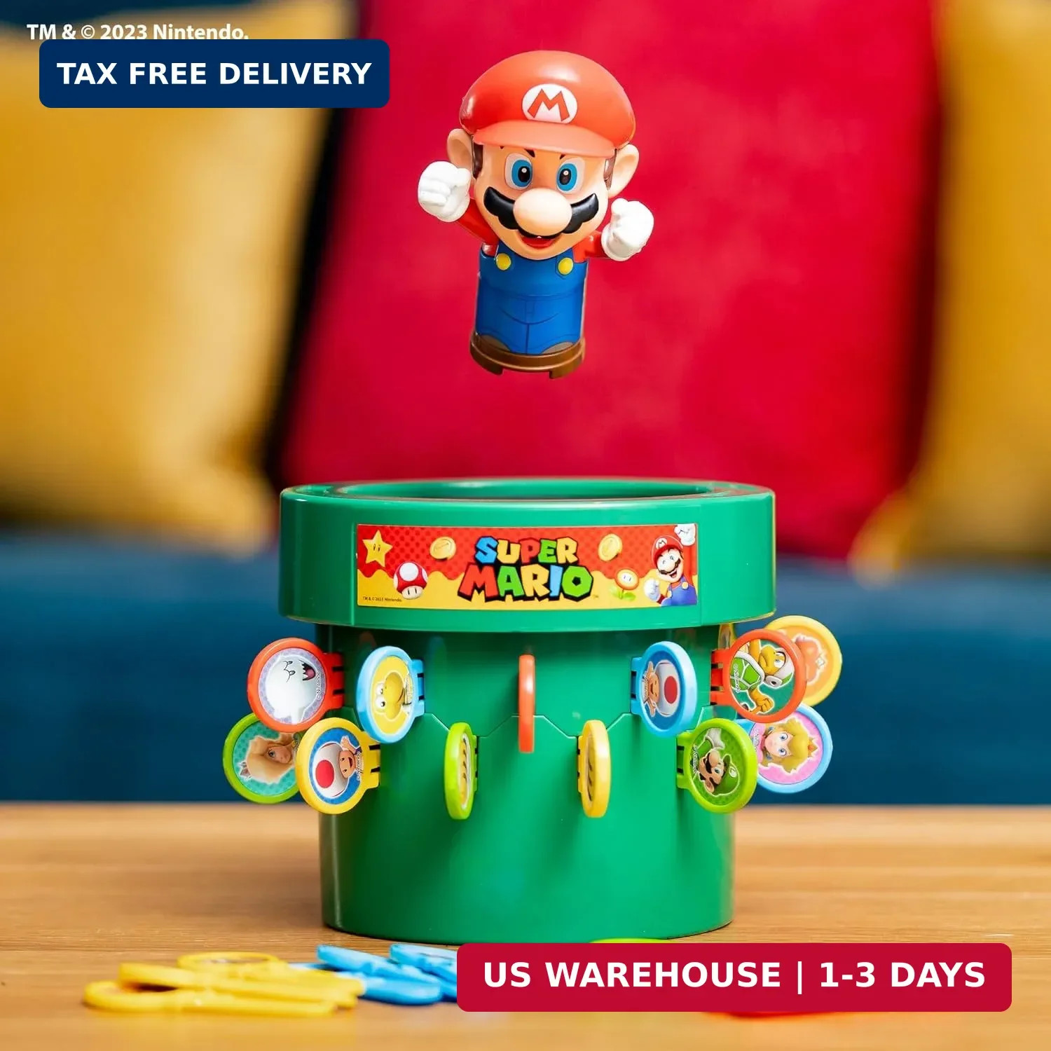 TOMY Pop Up Super Mario Game – Activities for Indoor Recess or Family Game Night