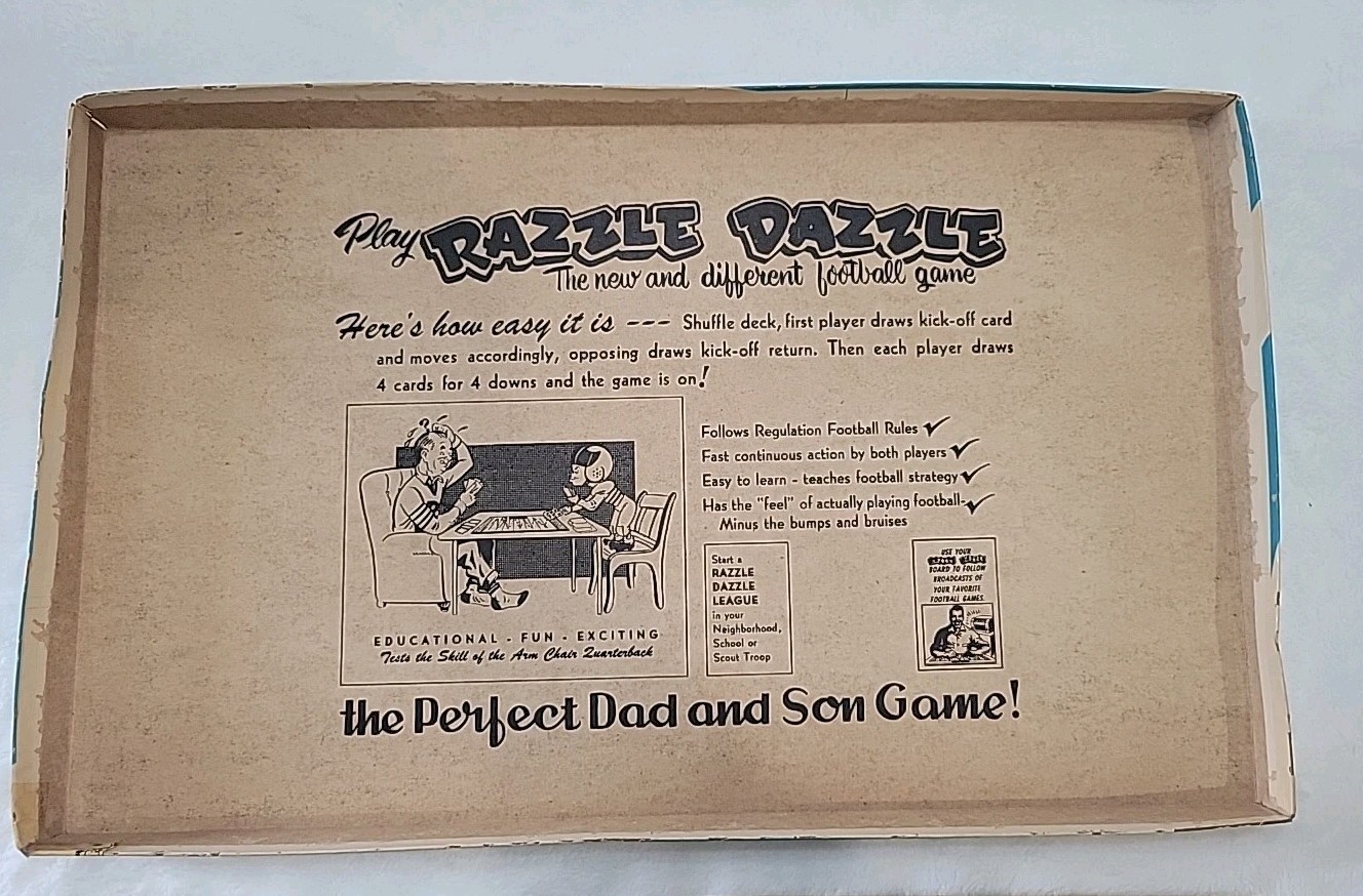 Razzle Dazzle Football Game by Texantics (Vintage 1954) Featured In Life-TV