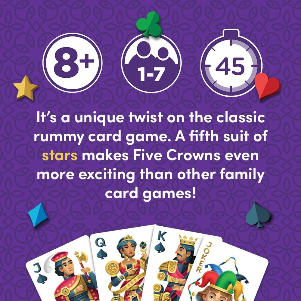 Five Crowns – Card Game for Kids and Adults, Travel and Family Game Night Favori