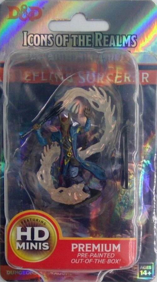 DUNGEONS & DRAGONS ICONS PREMIUM MINIATURES ~ TIEFLING SORCERER MALE