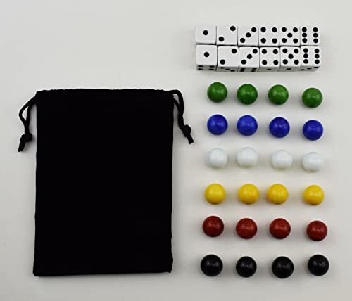 Solid Oak Double Sided Marble Board Game Hand Painted by Cauff (20 inch)