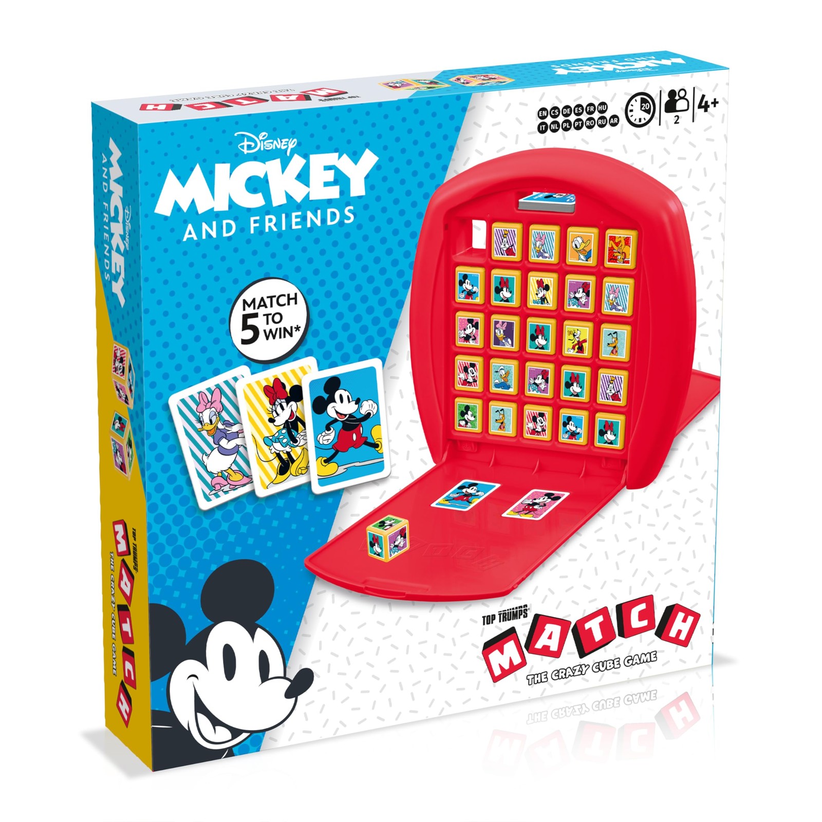 Trumps Match Game Mickey Mouse – Family Board Games for Kids and Adults – Matchi