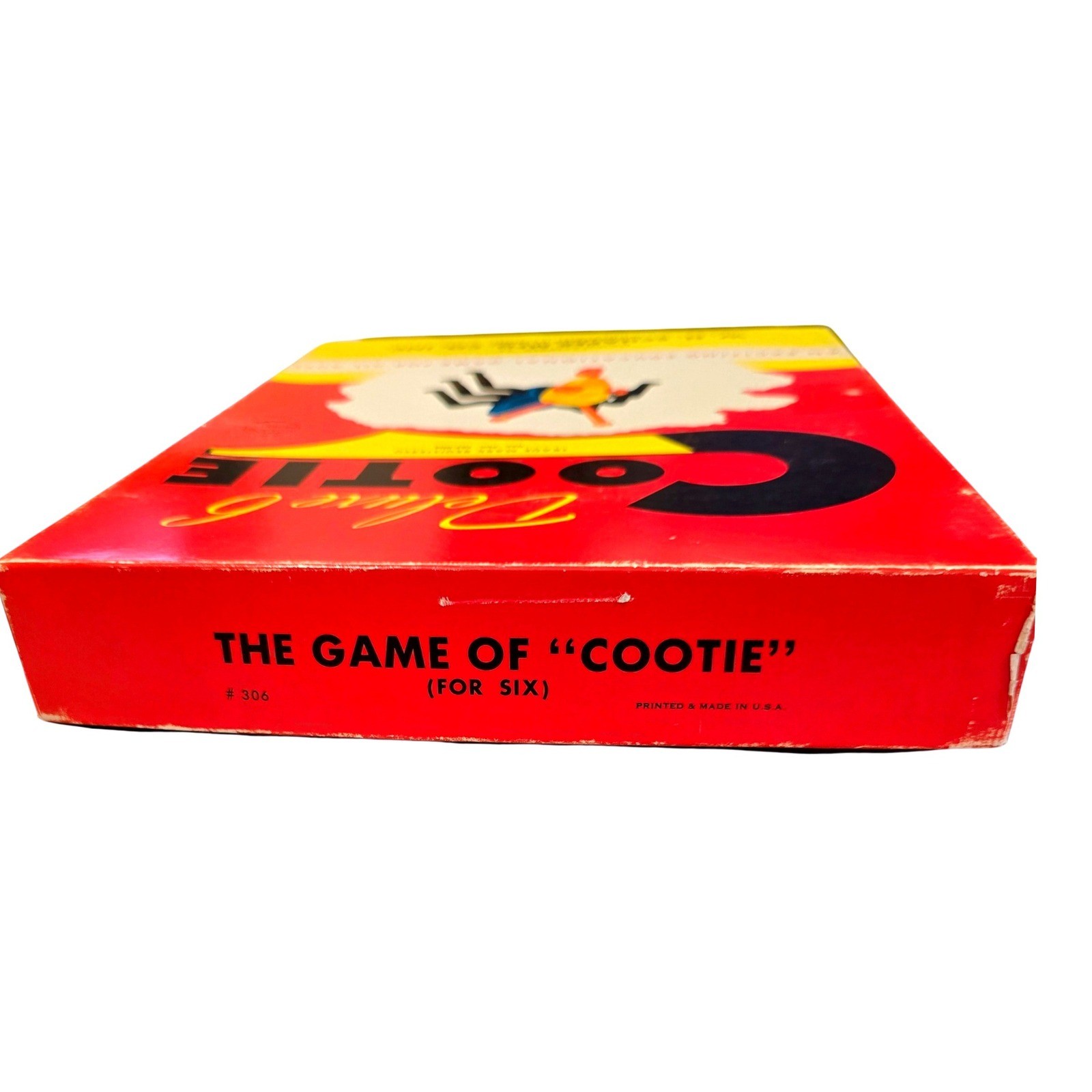 VTG 1950s Schaper Deluxe 6 Cootie Game Parts Lot 59pc Order Slip Incomplete