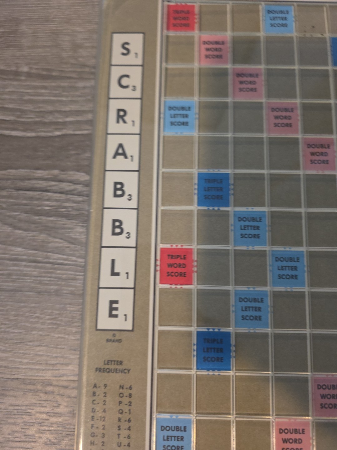 Scrabble Deluxe Turntable Game Board Replacement 1989 Selchow & Righter Co.