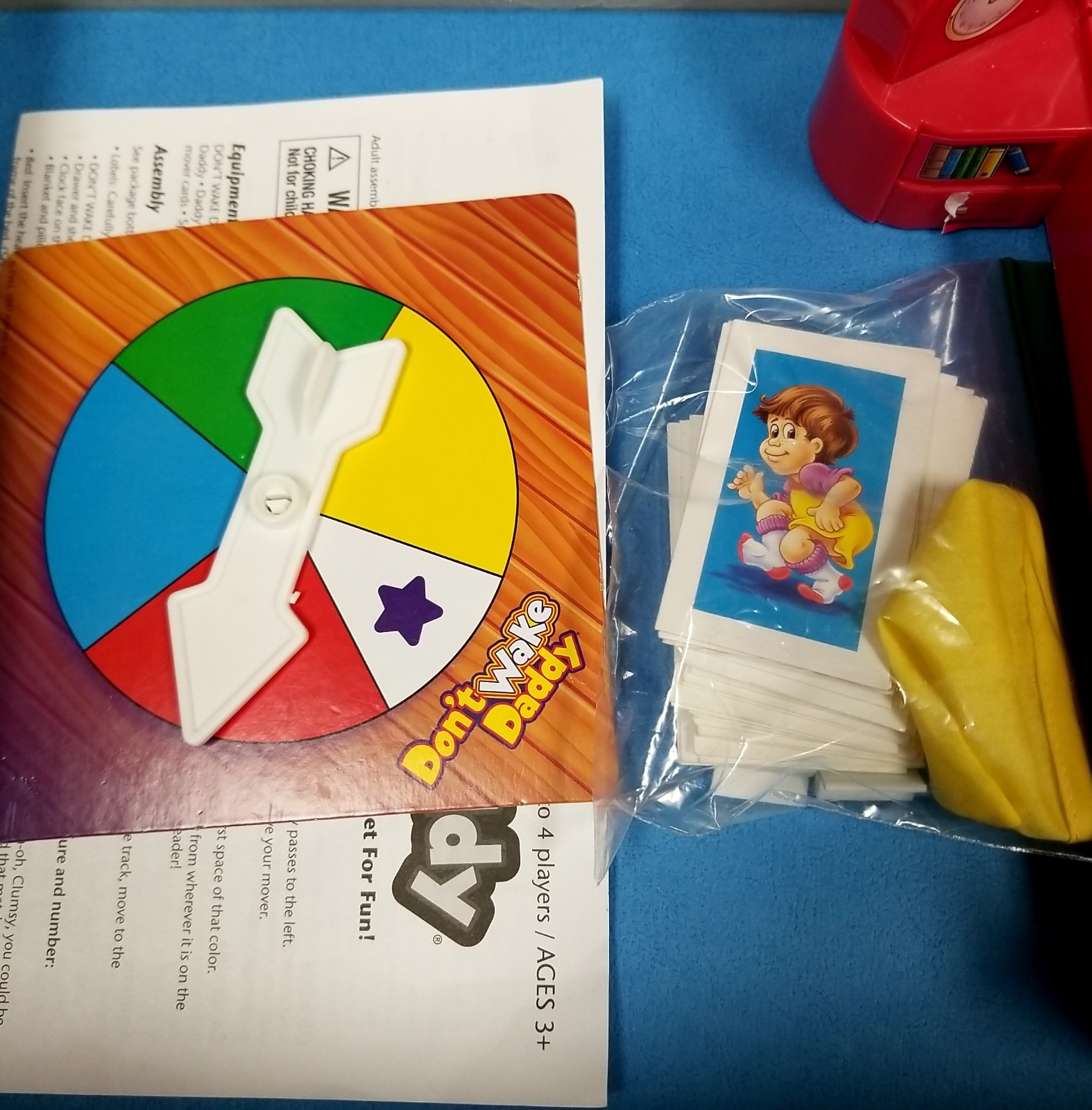 Toys r Us Hasbro Don’t Wake Daddy Alarm Clock Board Game 2011 WORKS COMPLETE