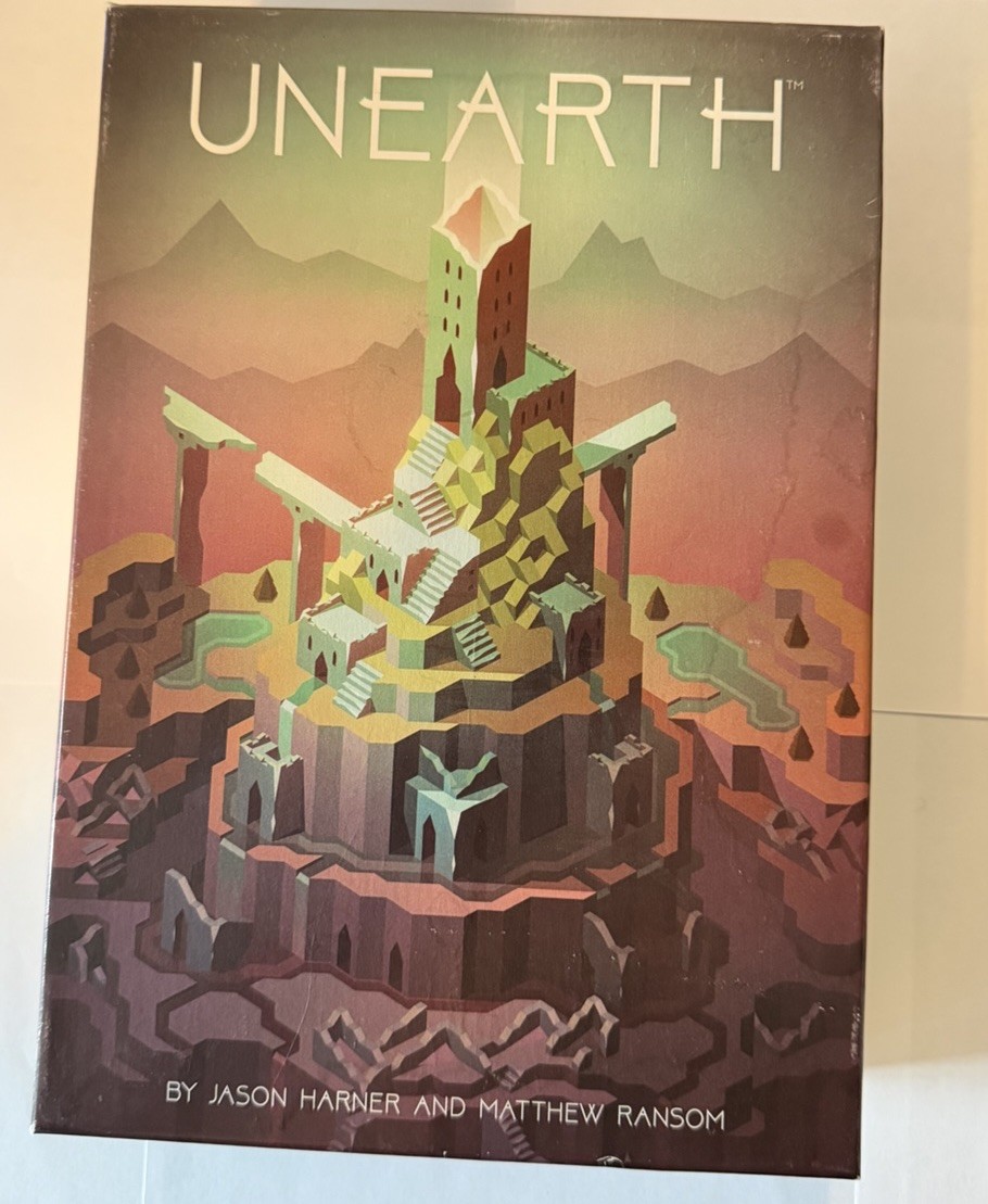 Unearth Board Game Brotherwise 2017 First Edition 2nd Printing BGM013 Complete