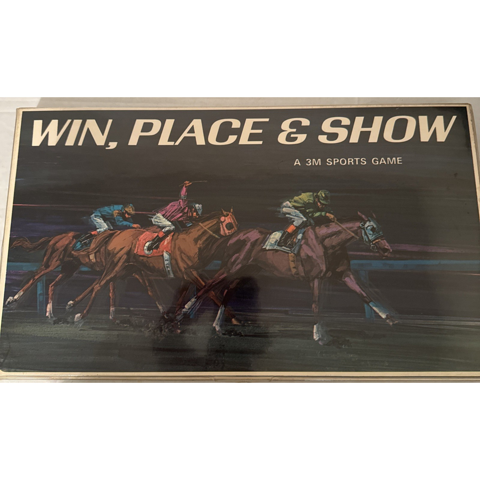 1966 Win, Place & Show Game by 3M Sports Complete Bookshelf Vintage Horse Racing