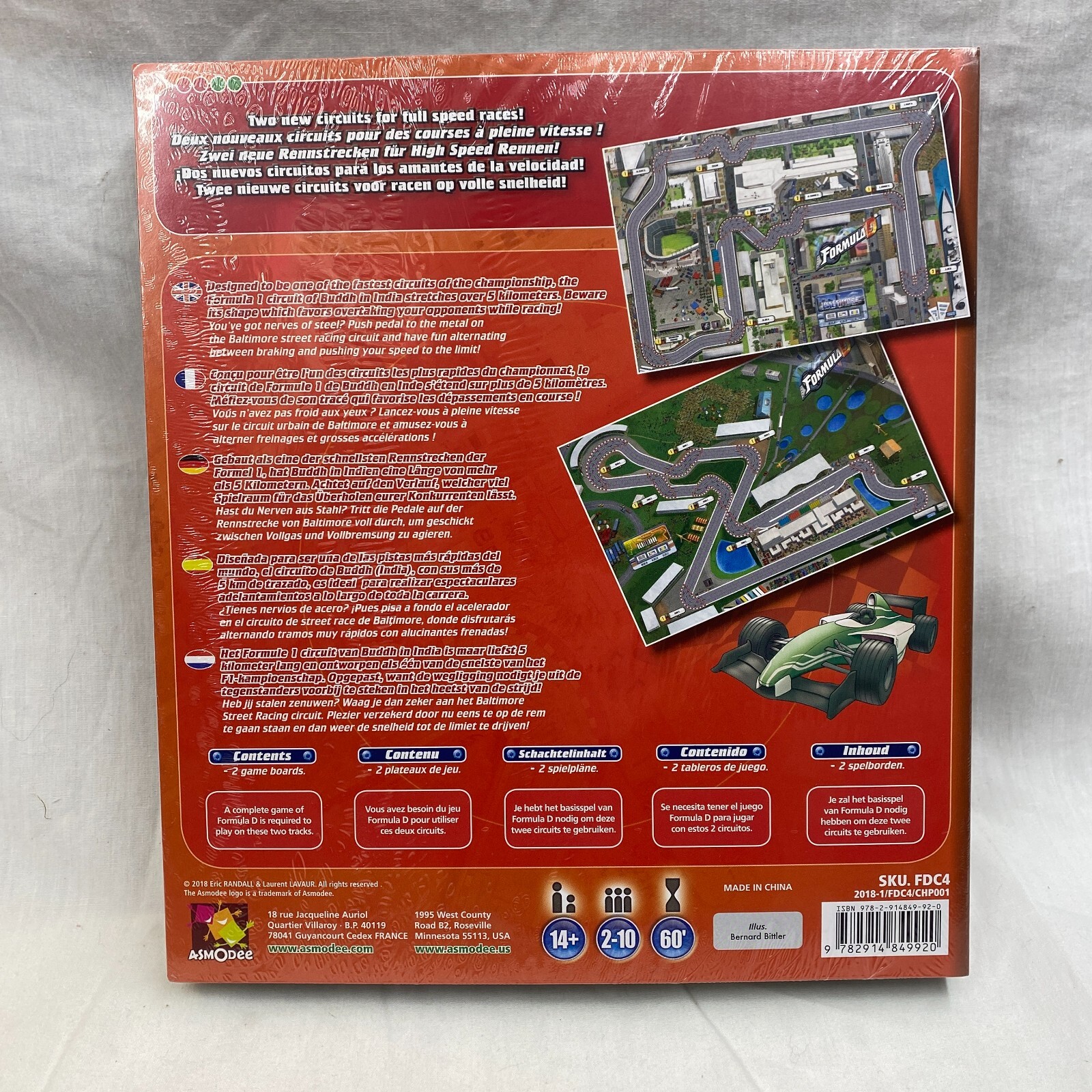 Formula D: Circuits 4 – Grand Prix of Baltimore & Buddh Track Exp Game New SW