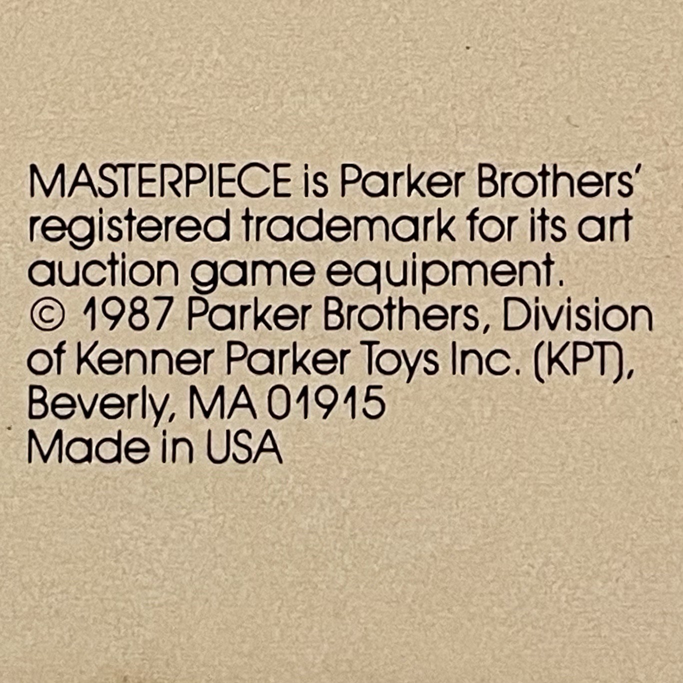 Masterpiece Board Game Vintage 1987 Parker Brothers Art Auction – 100% Complete
