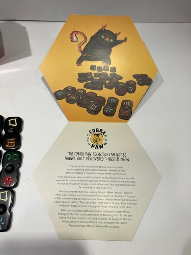 *COMPLETE* Cobra Paw Ninja Tile Game Bananagrams Master Meow Clawfuku Cat Ninja