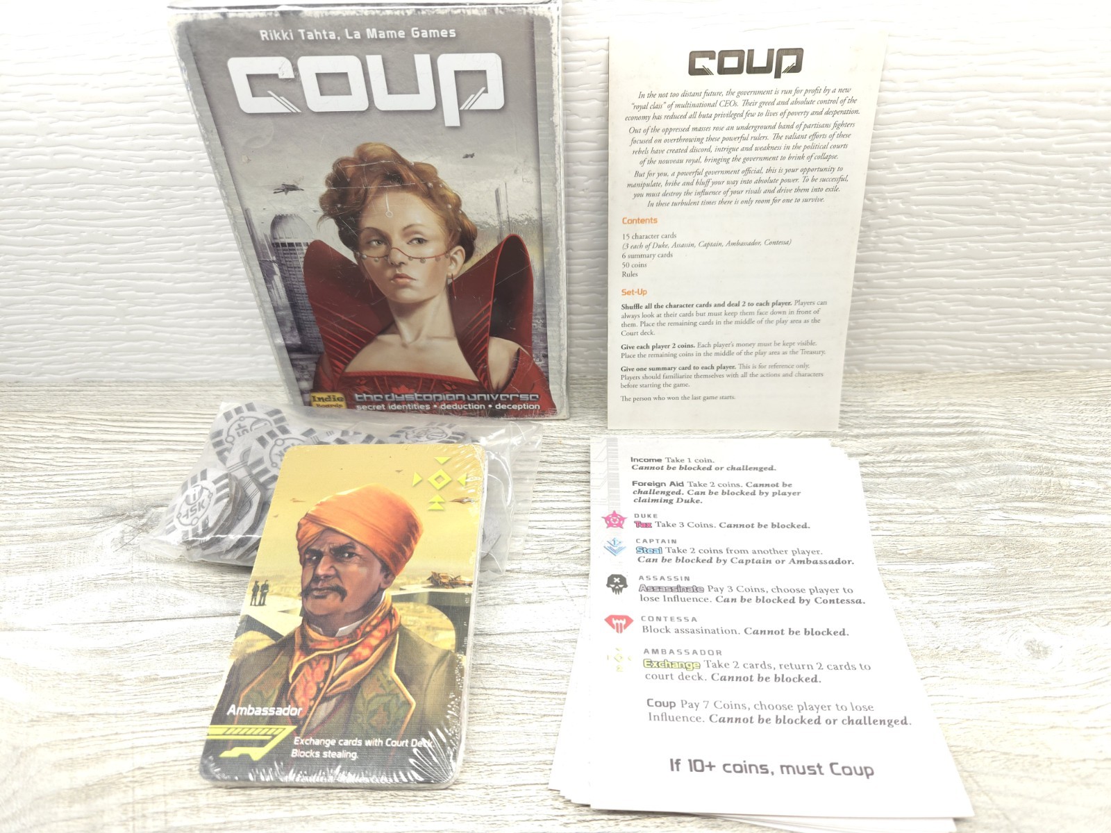 Coup – The Dystopian Universe 2012 Rikki Tahta La Mame Games
