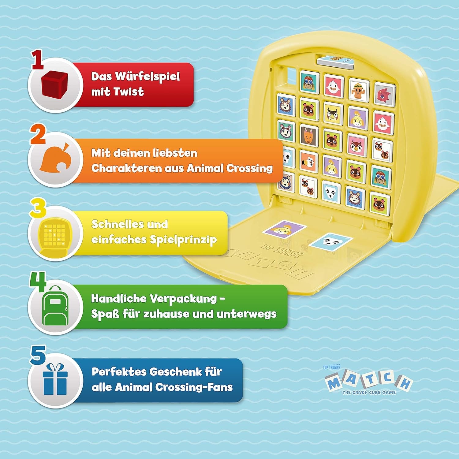 Top Trumps Match Animal Crossing Match Board Game, Play with 15 of your favourit
