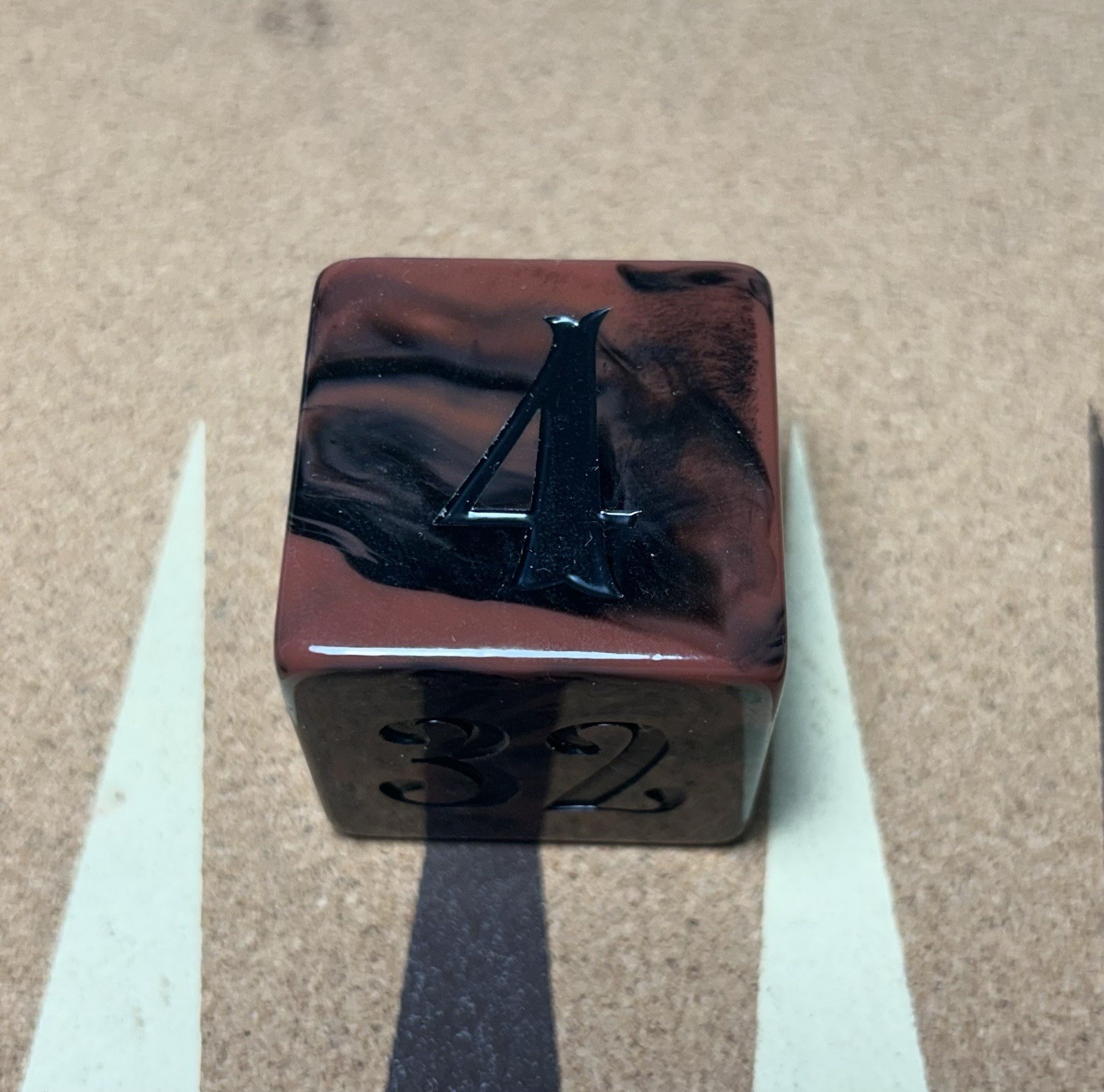 Large Gothic 1.5” Backgammon Doubling Cube