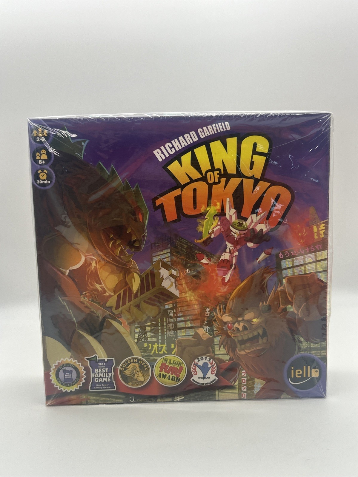 King of Tokyo Board Game 100% COMPLETE Iello 2015 GigaMonster Richard Garfield
