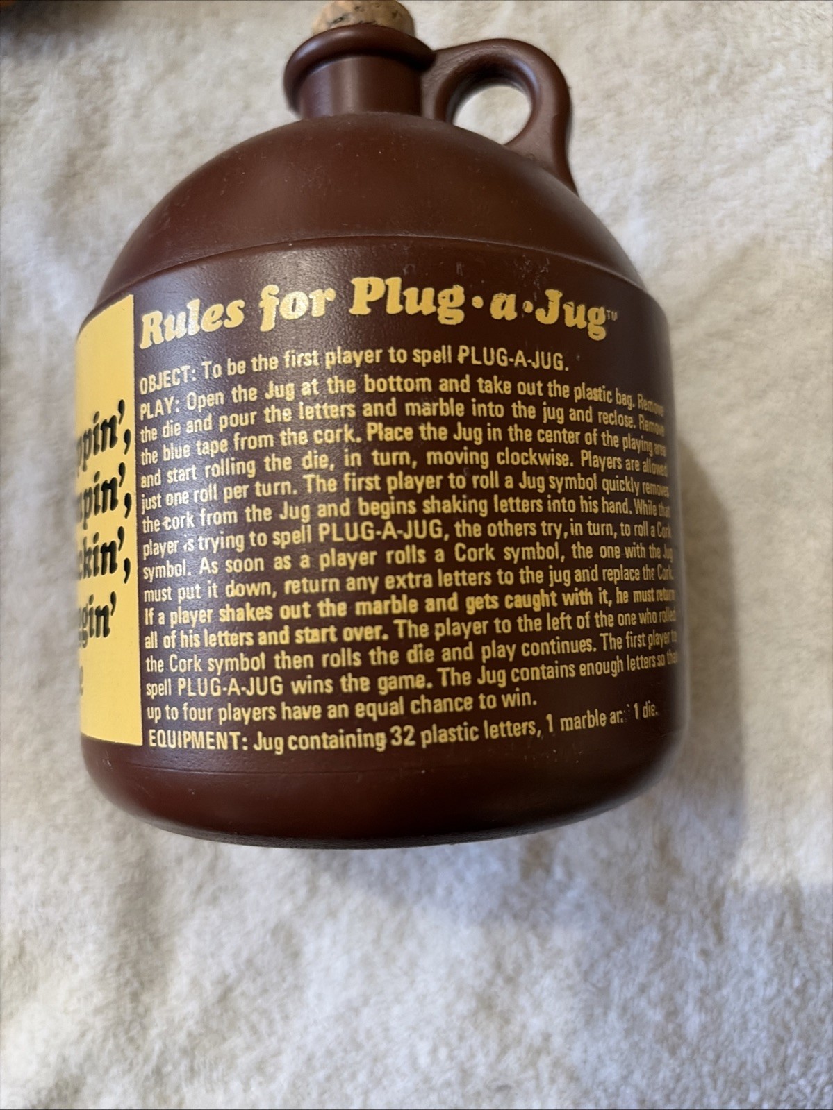Vintage 1969 Parker Brothers Plug-A-Jug Game