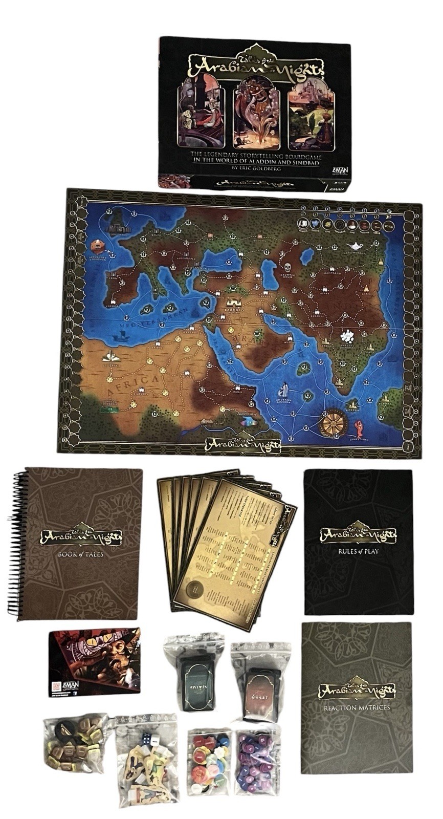 Tales of the Arabian Nights • Z-Man ZM7031 • Storytelling Board Game • Complete