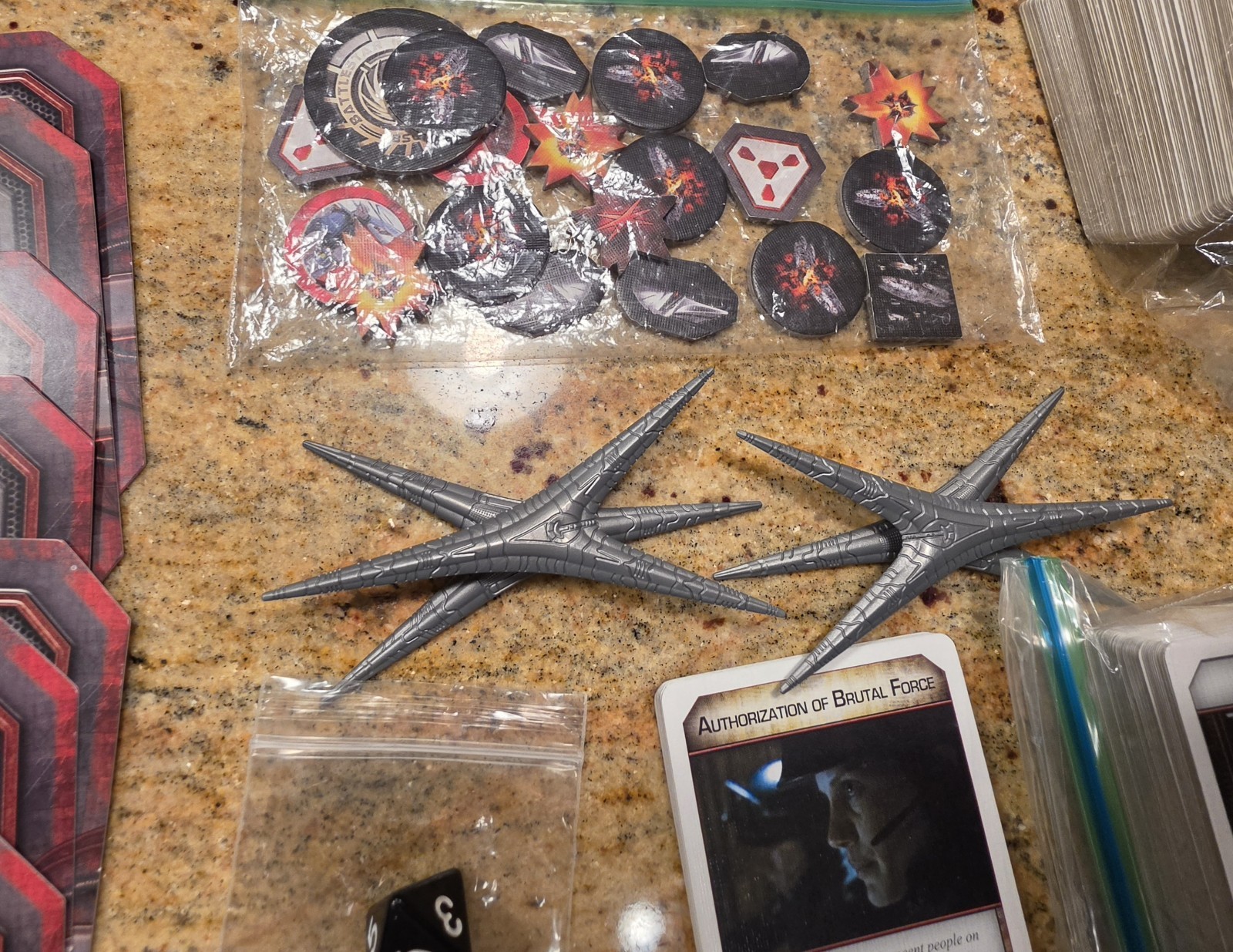 Battlestar Galactica: The Board Game Partial Pegasus Expansion Pack & Some Base