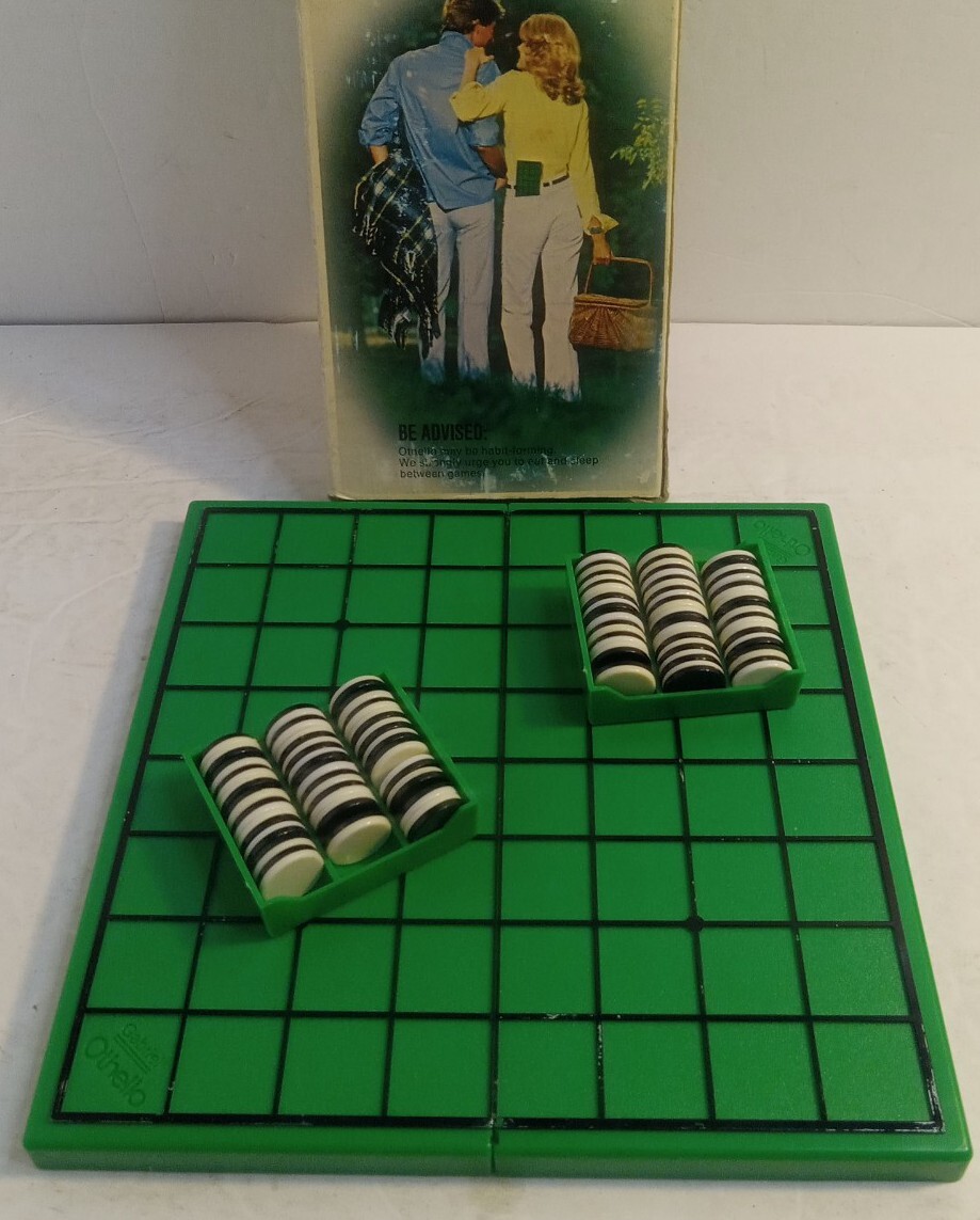 Vintage 1977 Gabriel Pocket Othello Travel Game Complete W/ Box & Instructions