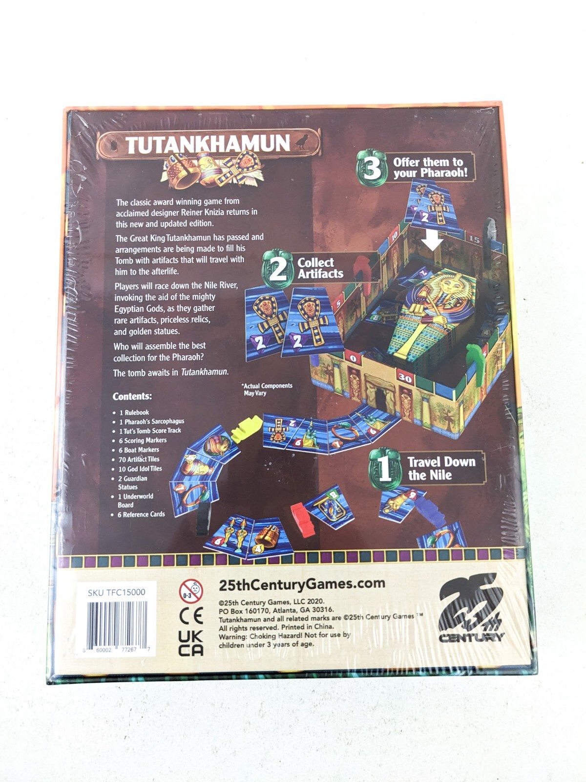 TUTANKHAMUN board game – 25th Century Games – New Sealed