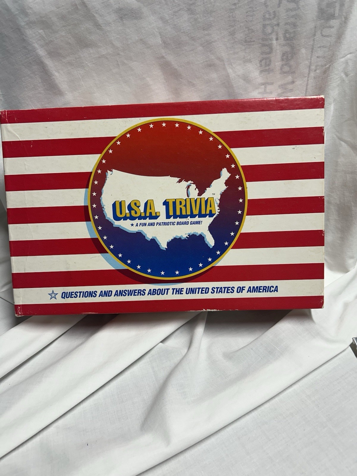 Vintage U.S.A. Trivia A Fun and Patriotic Board Game 1989 Complete
