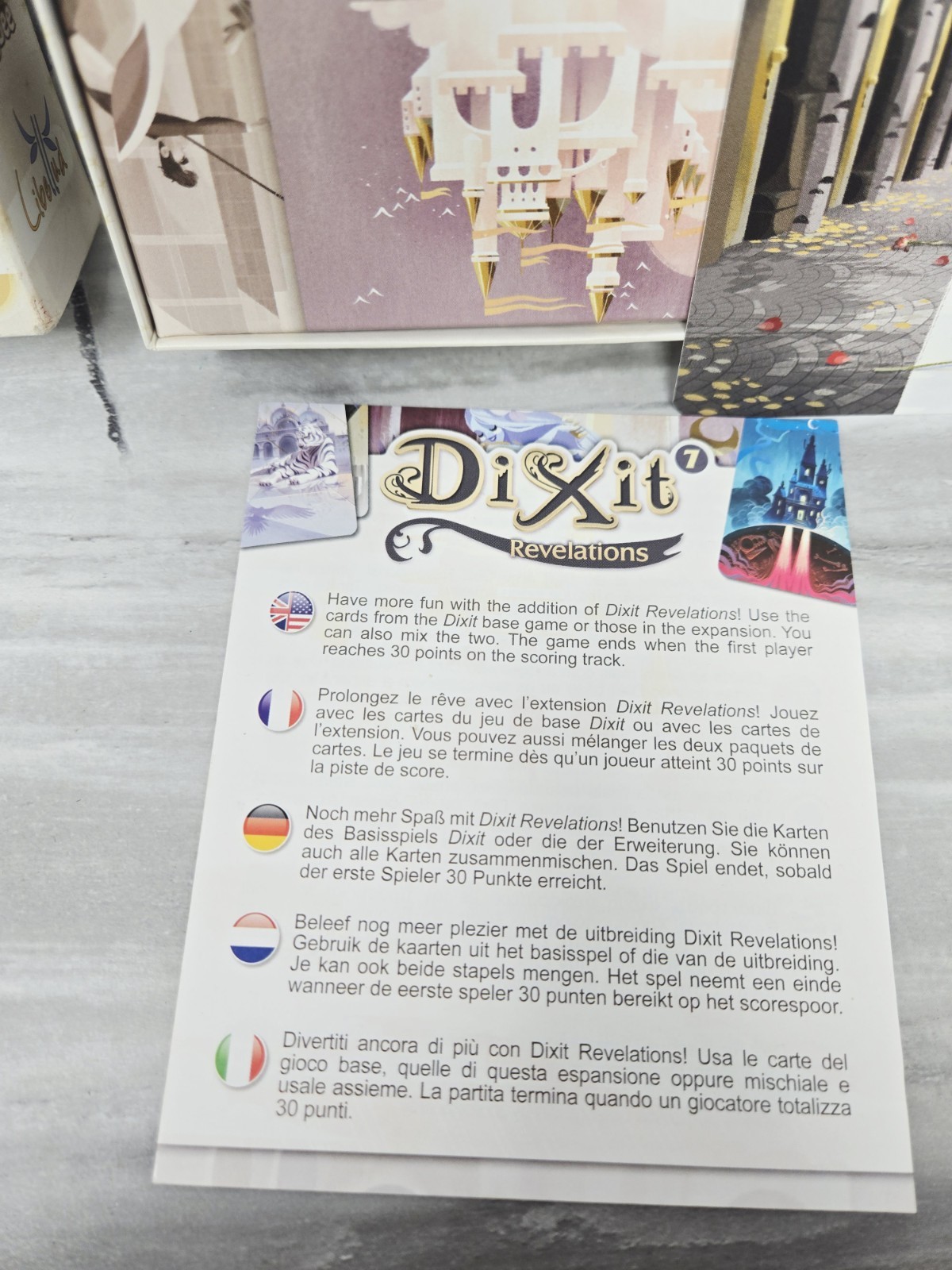 Libellud Dixit Game Expansion Pack – Revelations – New Open Box- Use w Base Game