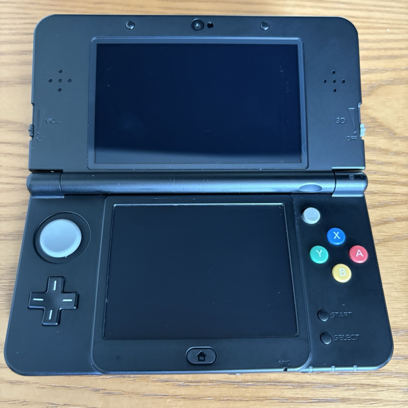 Nintendo new 3DS Black with original touch pen SD 4BG USB cable Used JP version