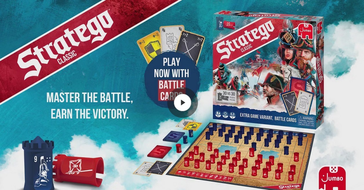 New & Sealed Stratego Classic War Strategy Board Game With Battle Cards