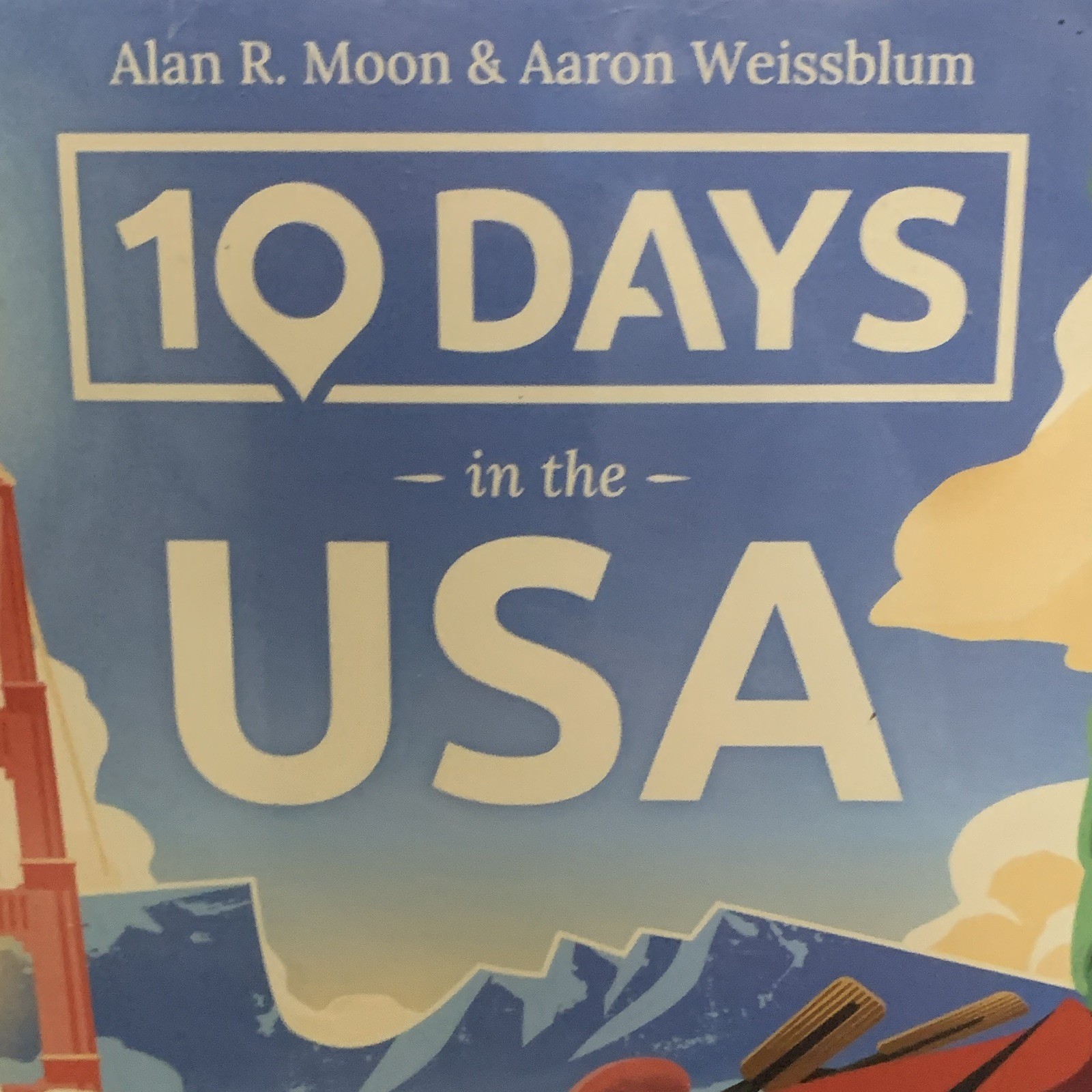Out of the Box 10 Days in the USA Board Game 2003 Mensa Select 2+ 8+