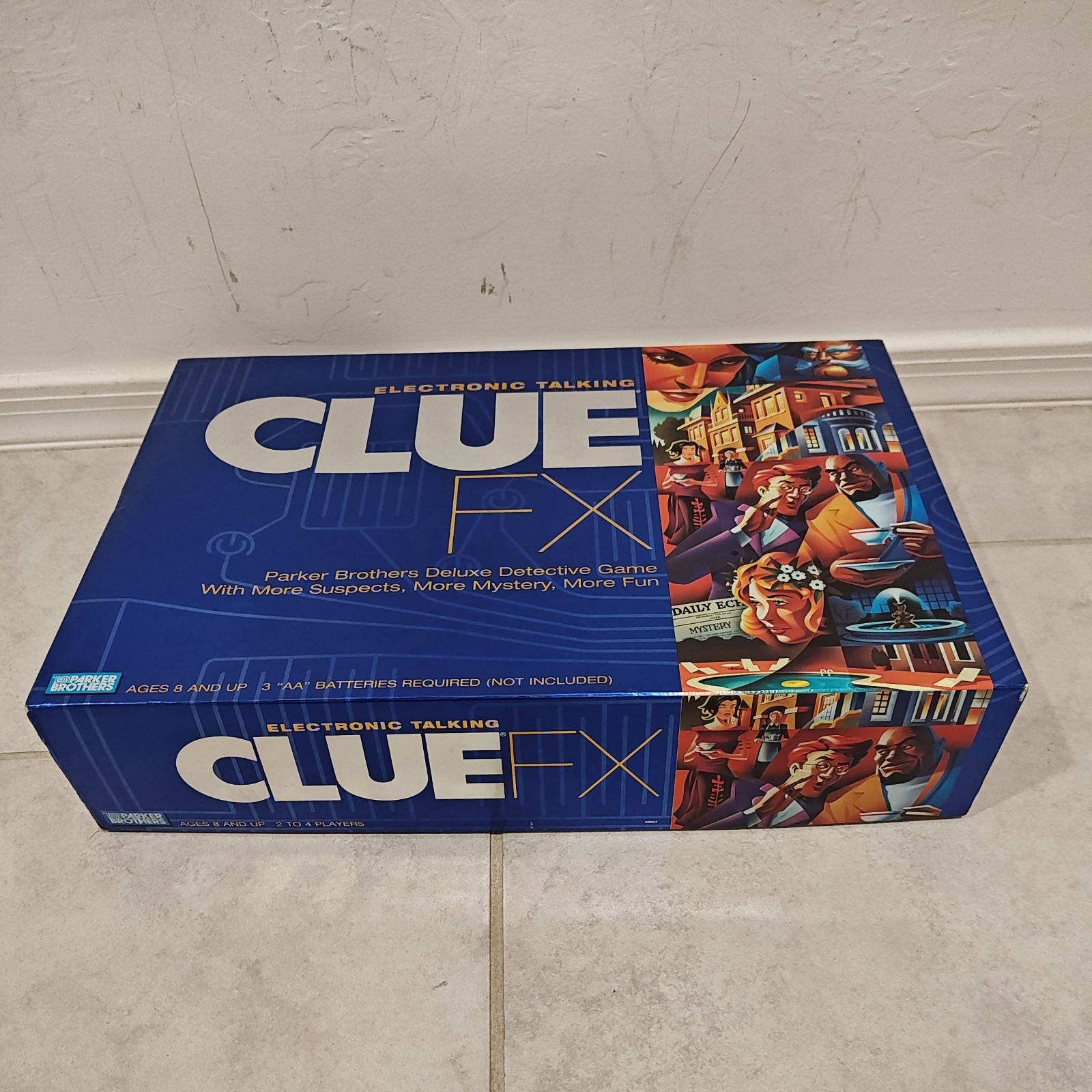 Clue FX Parker Brothers 2003 Electronic Board Game Detective Complete & Tested
