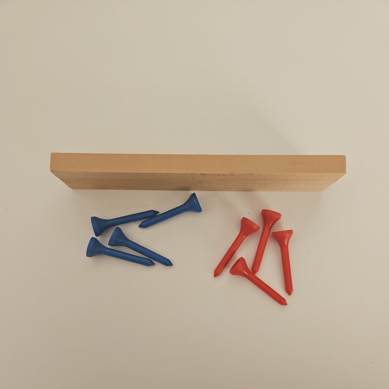 Vintage Wood Travel Game Mind Twister Blue and Red Peg Game